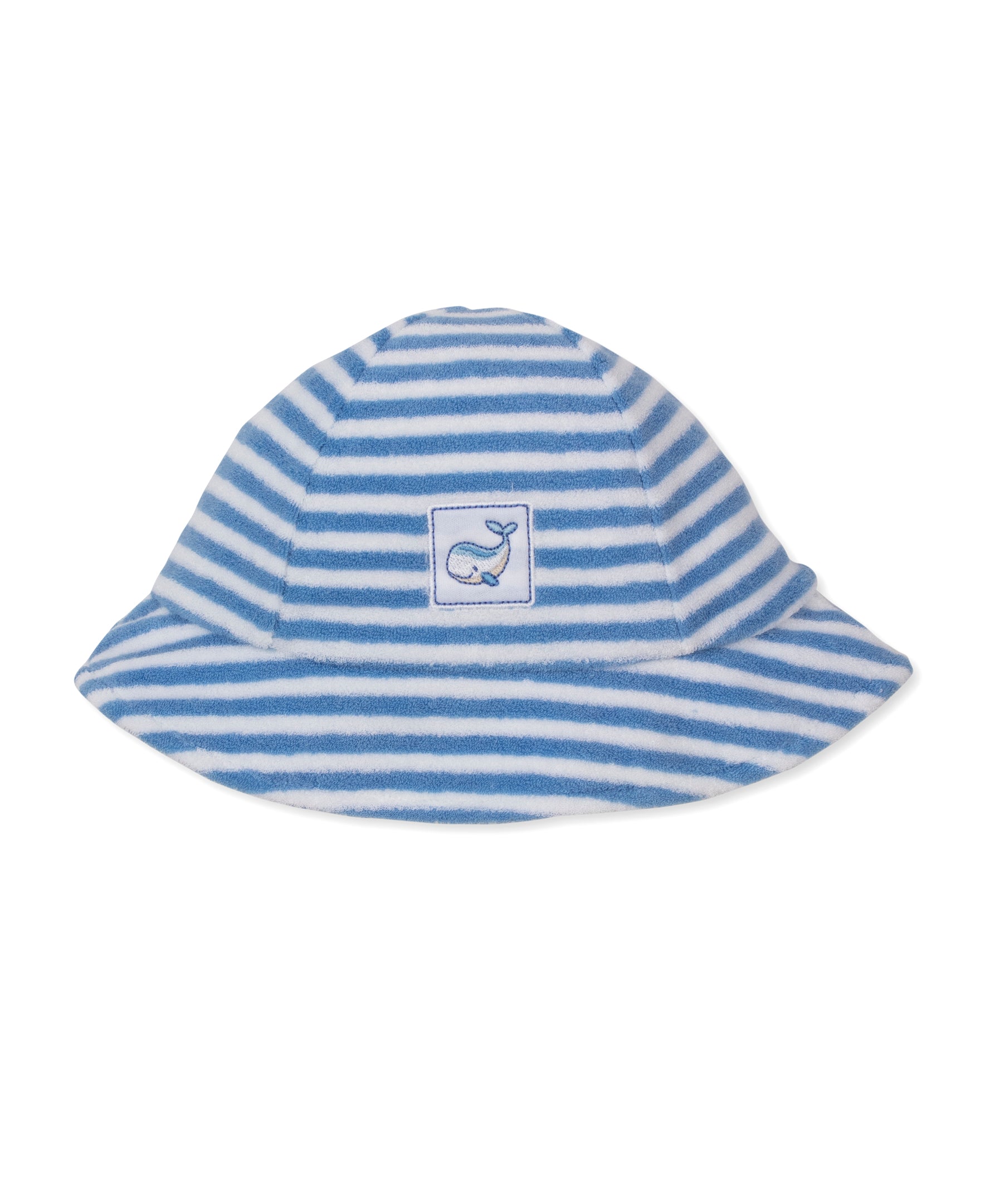 Whale Pods Blue Stripe Terry Sunhat - Kissy Kissy