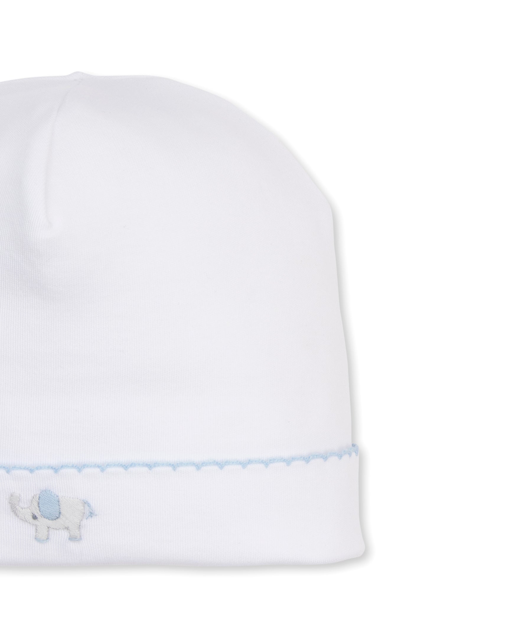SCE Jungle Hang Out White/Blue Hand Emb. Hat - Kissy Kissy