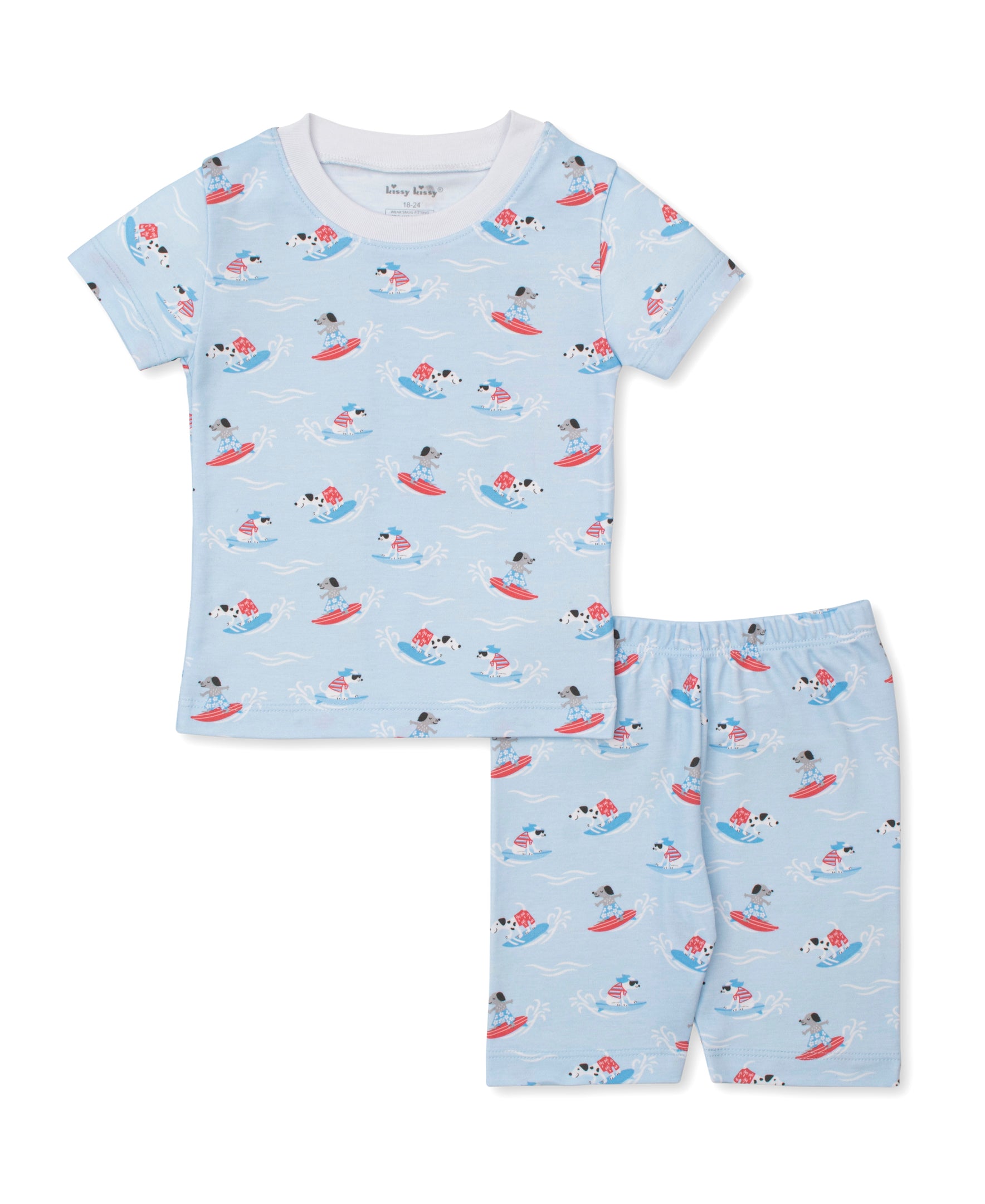 Beach Pups Toddler Short Pajama Set - Kissy Kissy