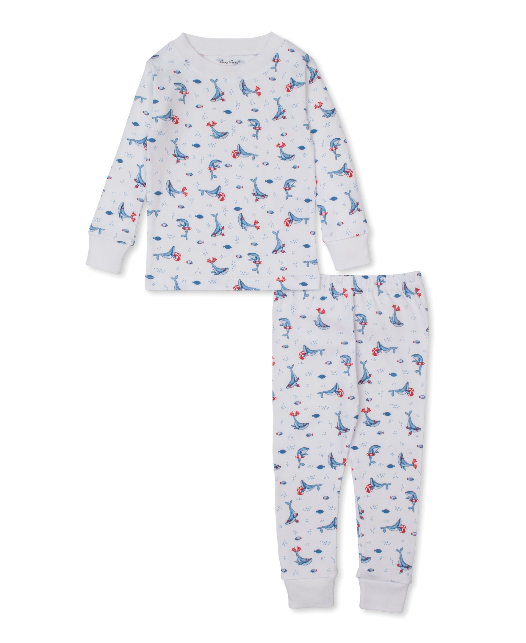 Tropical Whales Toddler Pajama Set - Kissy Kissy