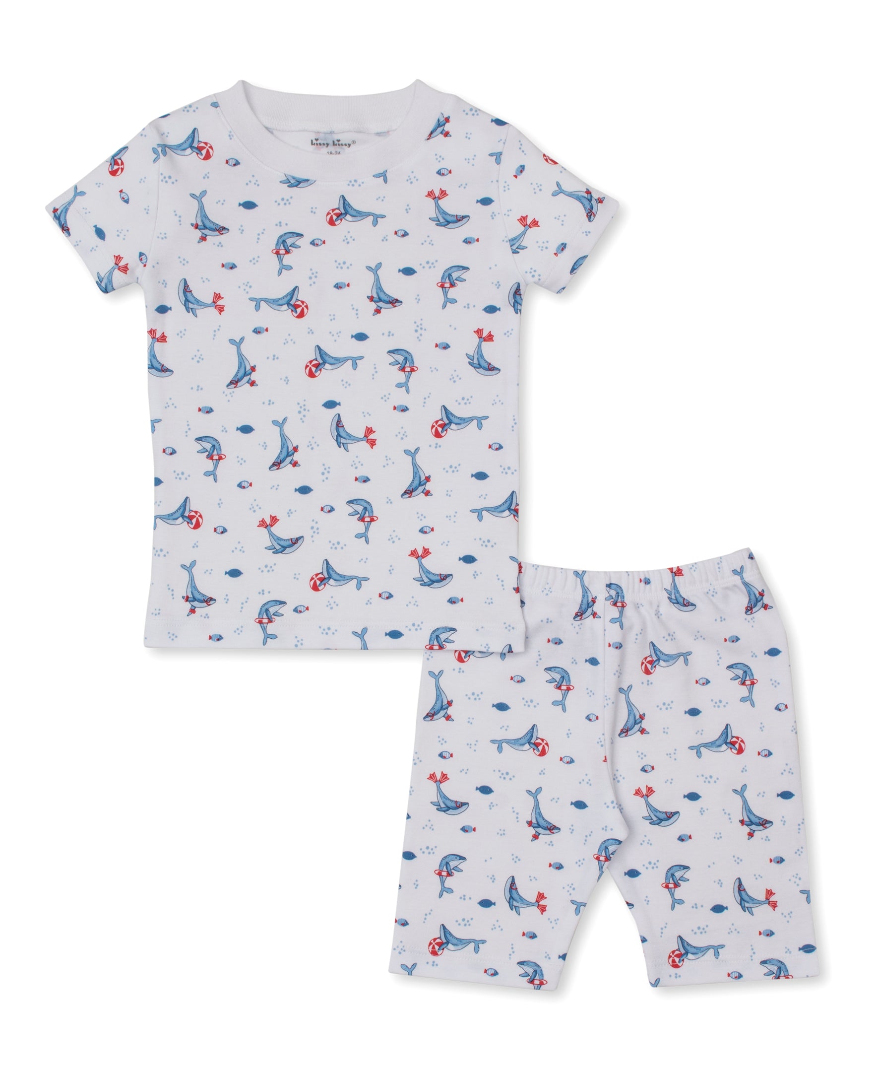 Tropical Whales Short Pajama Set - Kissy Kissy