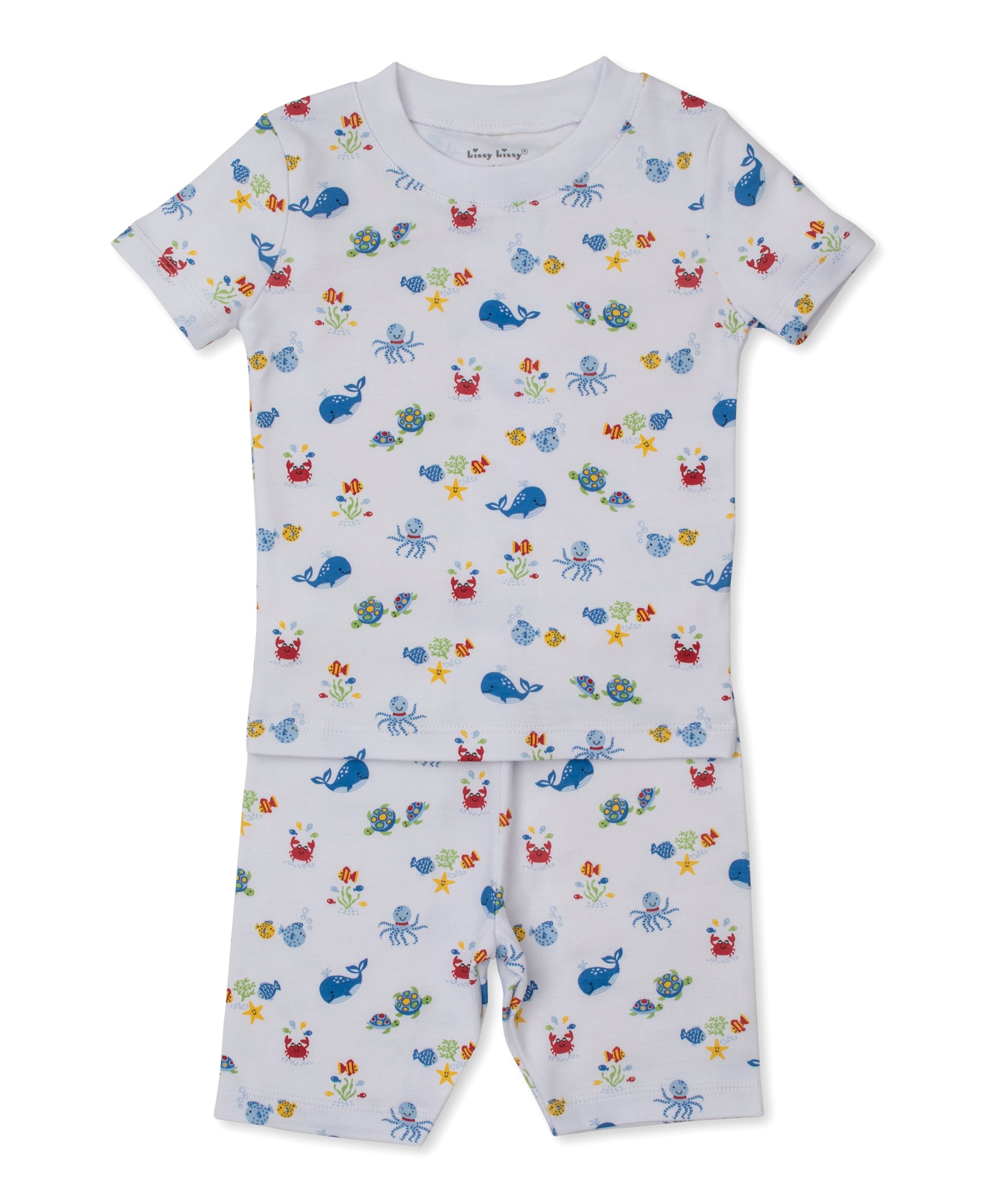 Ocean Antics Blue Toddler Short Pajama Set