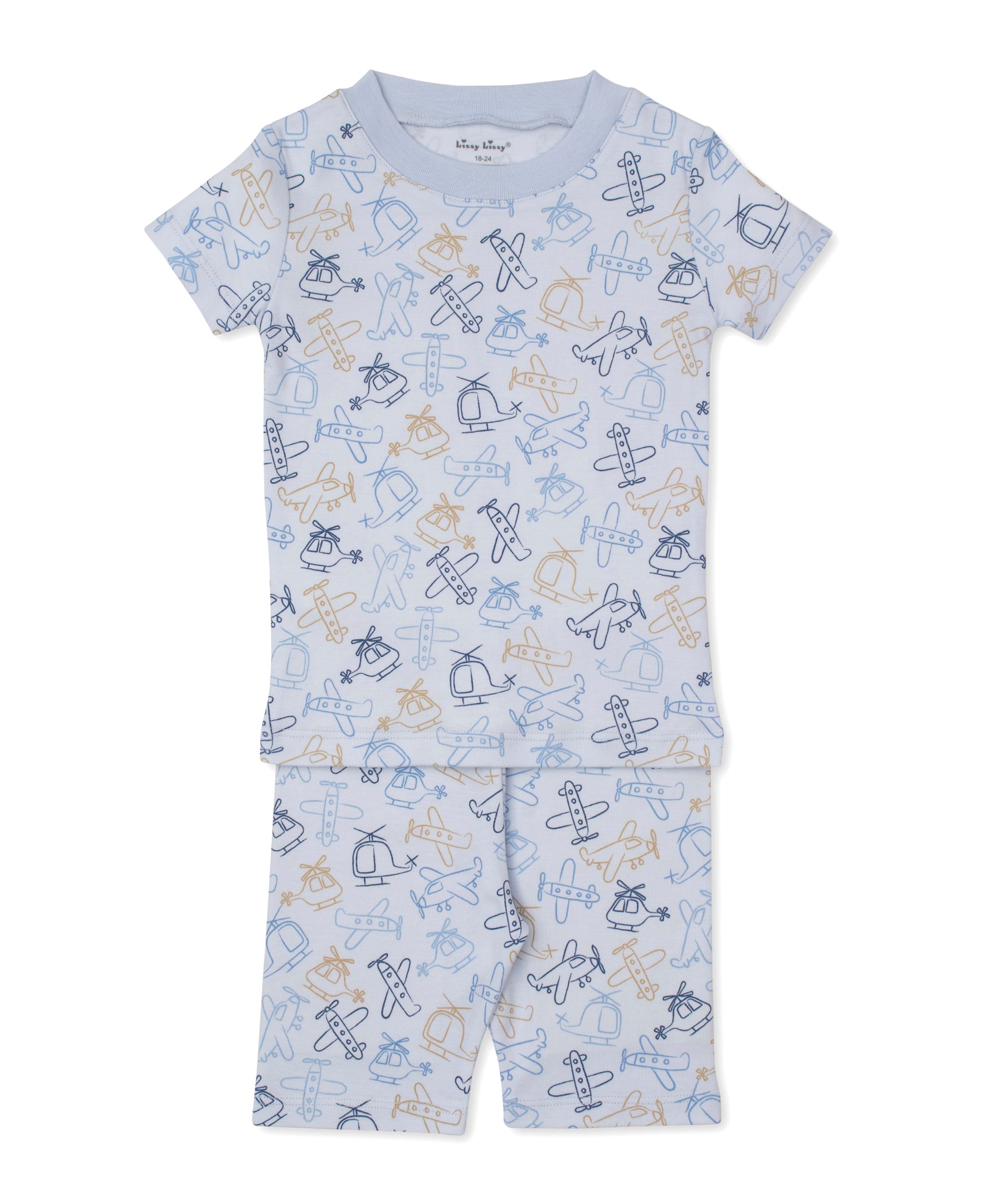 infant pajamas summer Air Travel Toddler Short Pajama Set