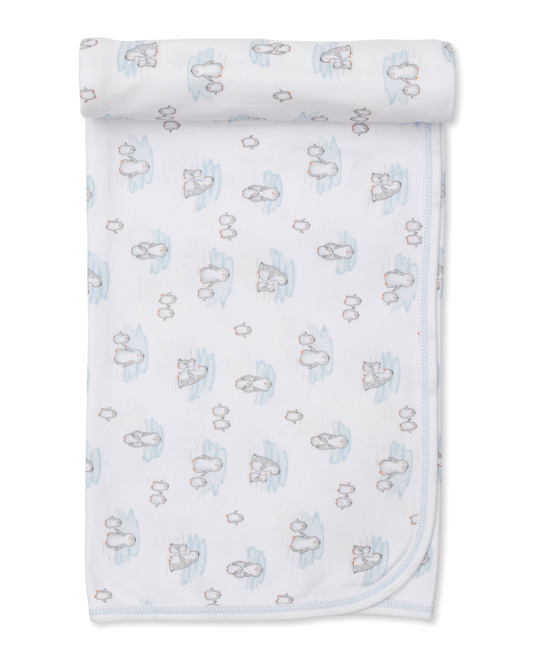 Snow Happy Penguins Blue Blanket - Kissy Kissy