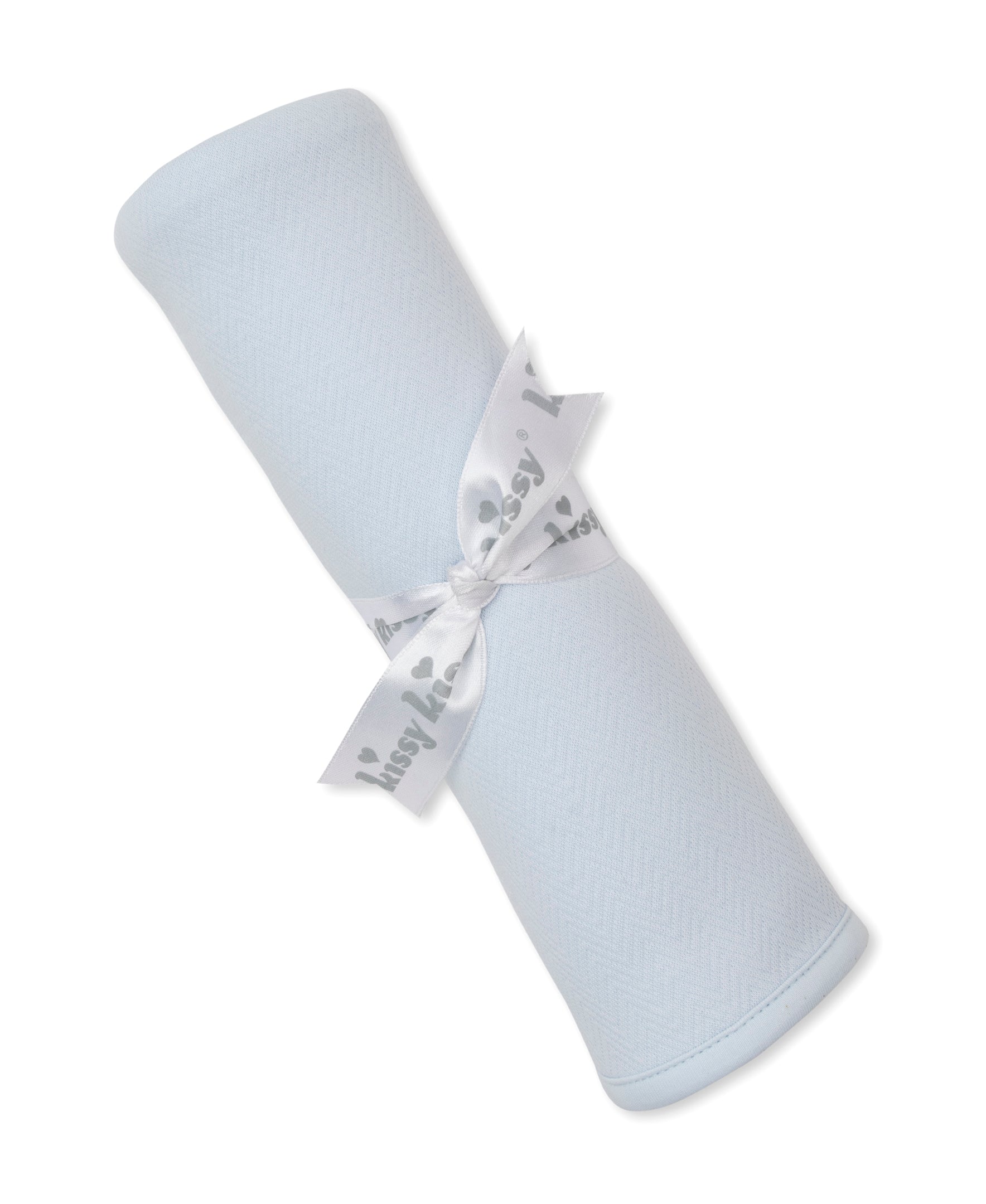 Sweet Homecoming Blue Jacquard Blanket - Kissy Kissy