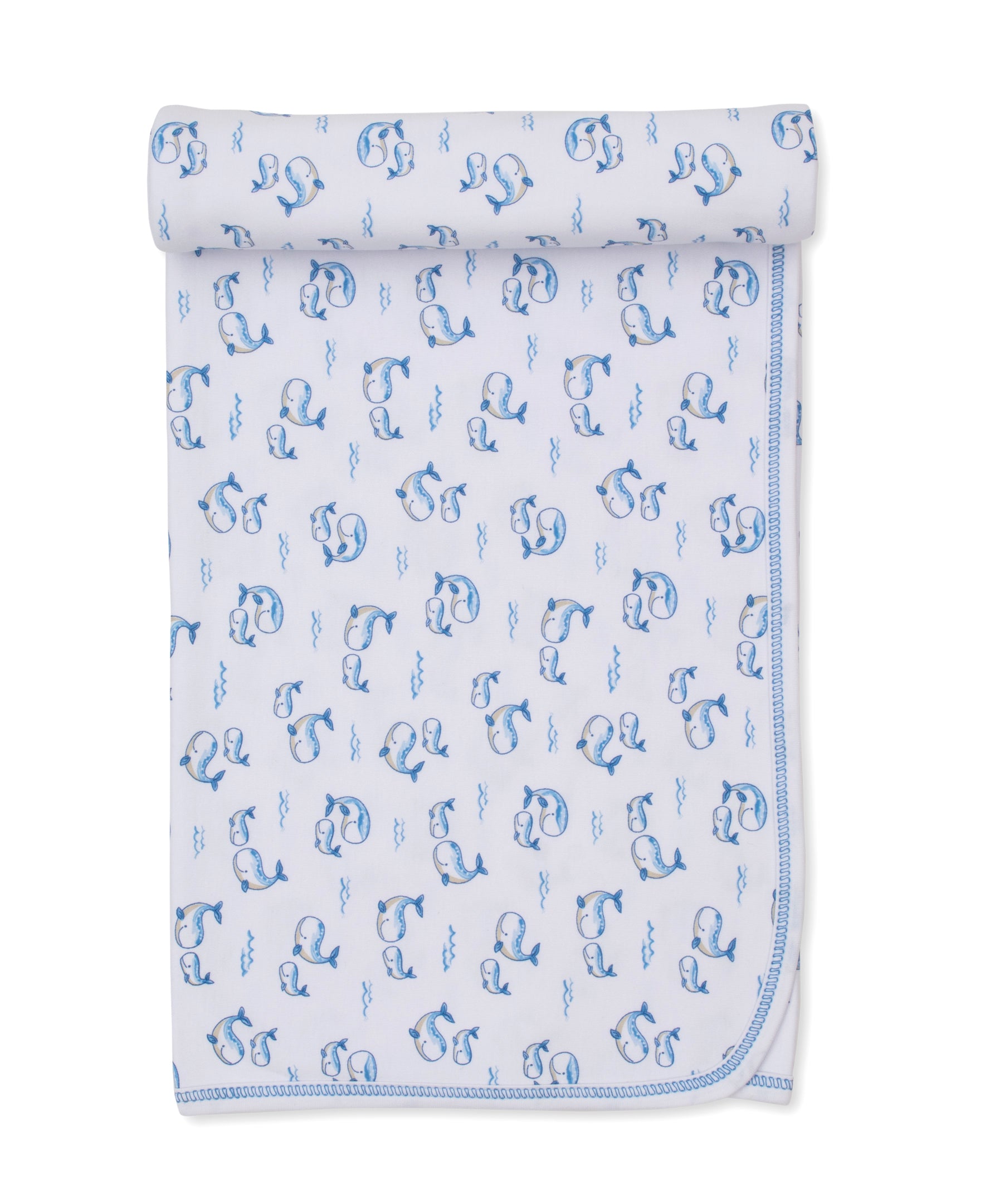 Whale Pods Blue Blanket - Kissy Kissy