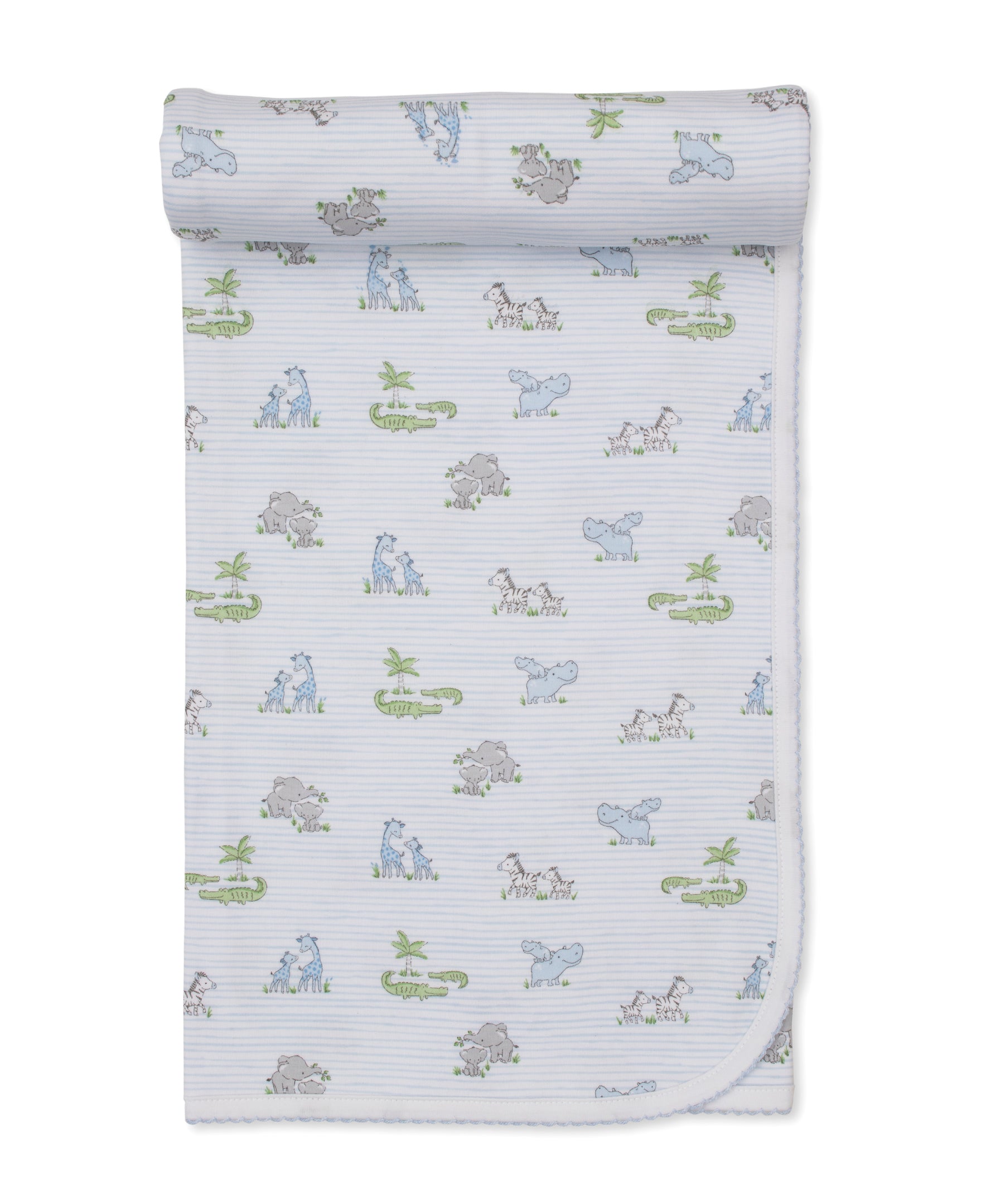 Safari Party Blue Blanket - Kissy Kissy
