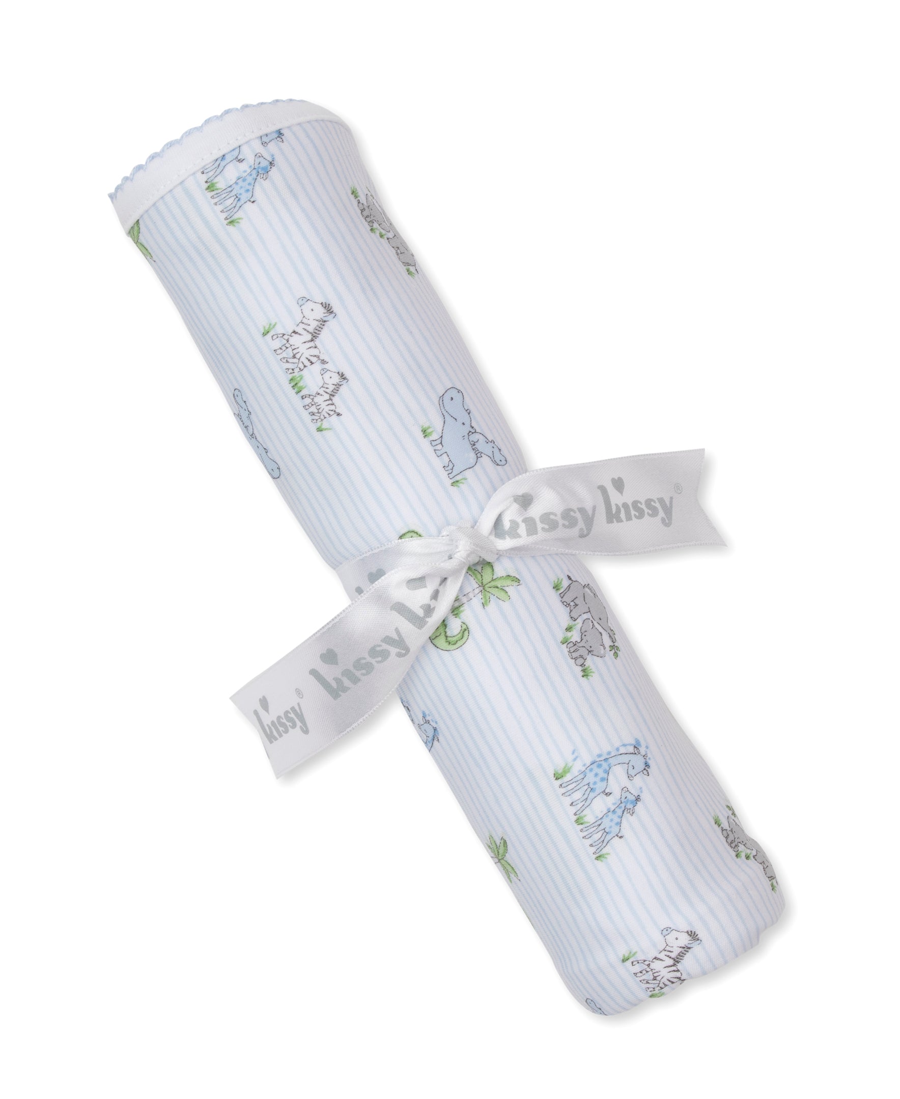 Safari Party Blue Blanket - Kissy Kissy