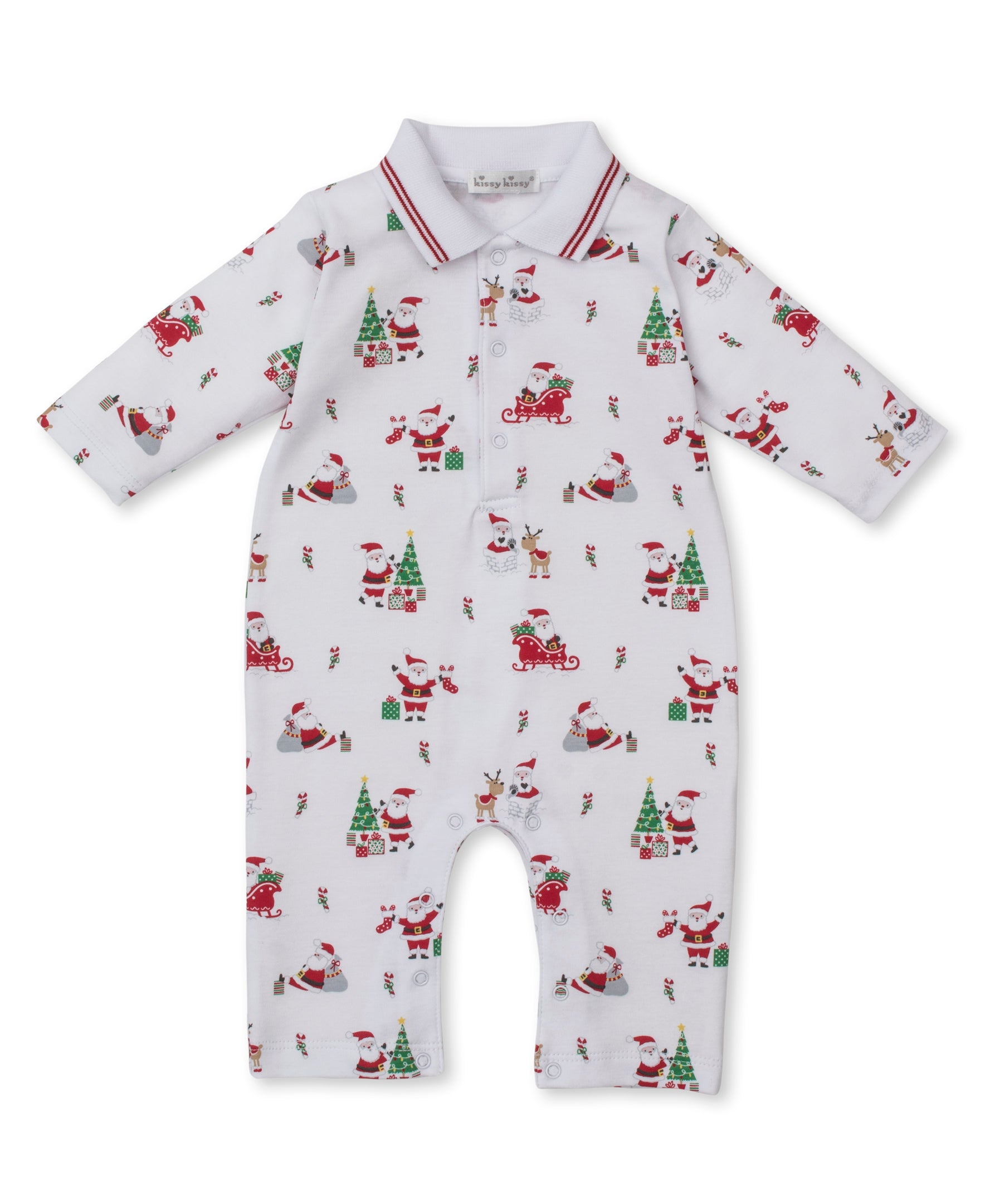 Christmas Capers Playsuit w/ Collar - Kissy Kissy