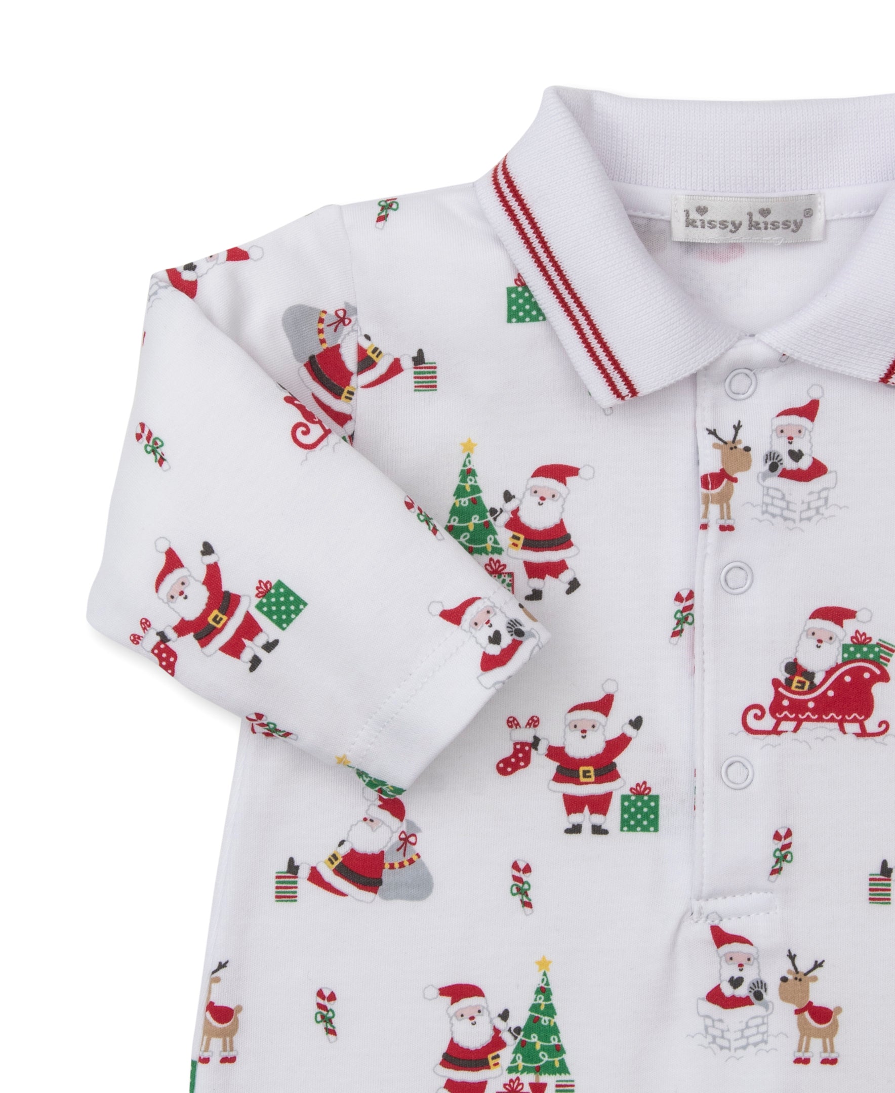 Christmas Capers Playsuit w/ Collar - Kissy Kissy