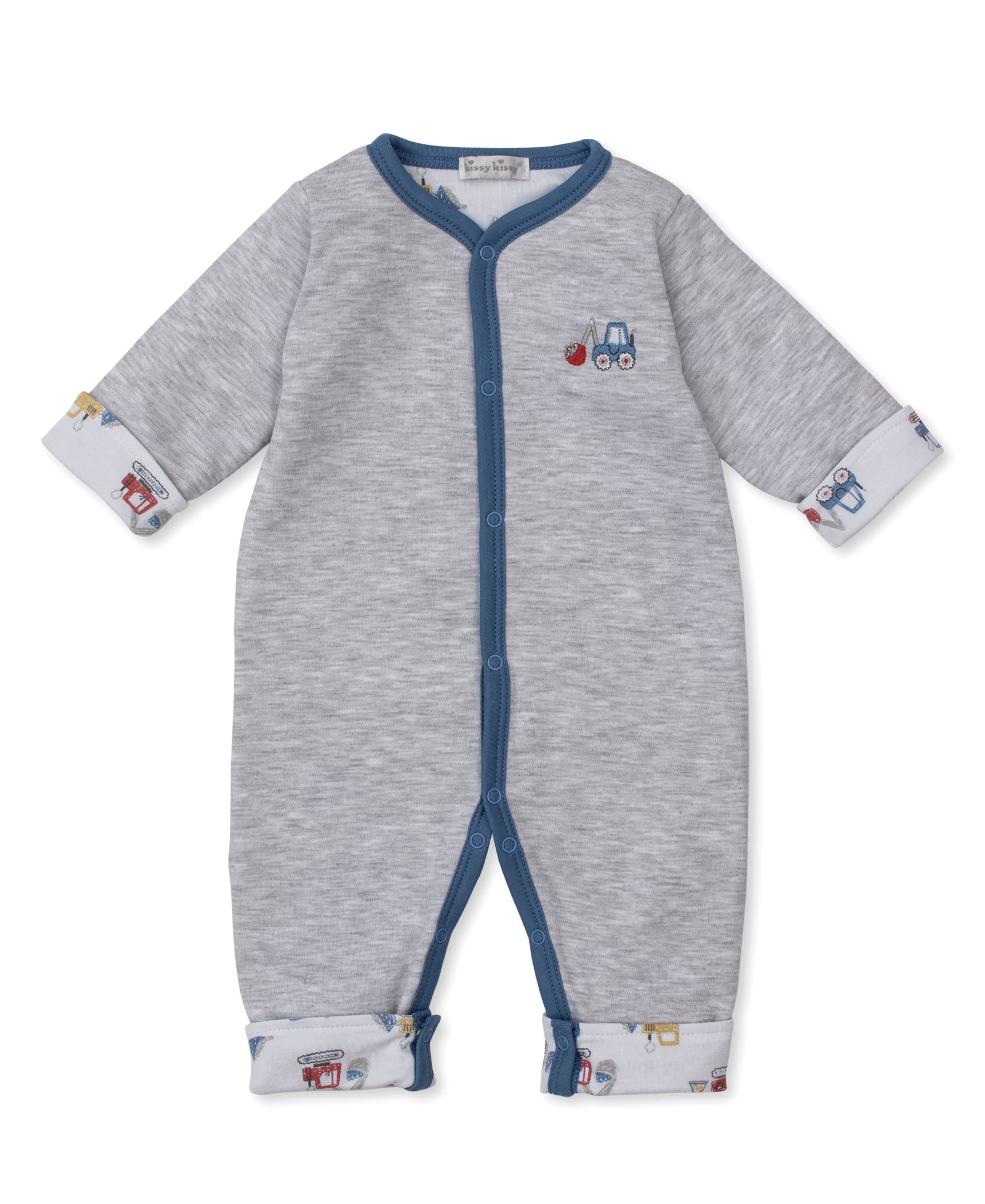 Construction Diggers Reversible Playsuit - Kissy Kissy