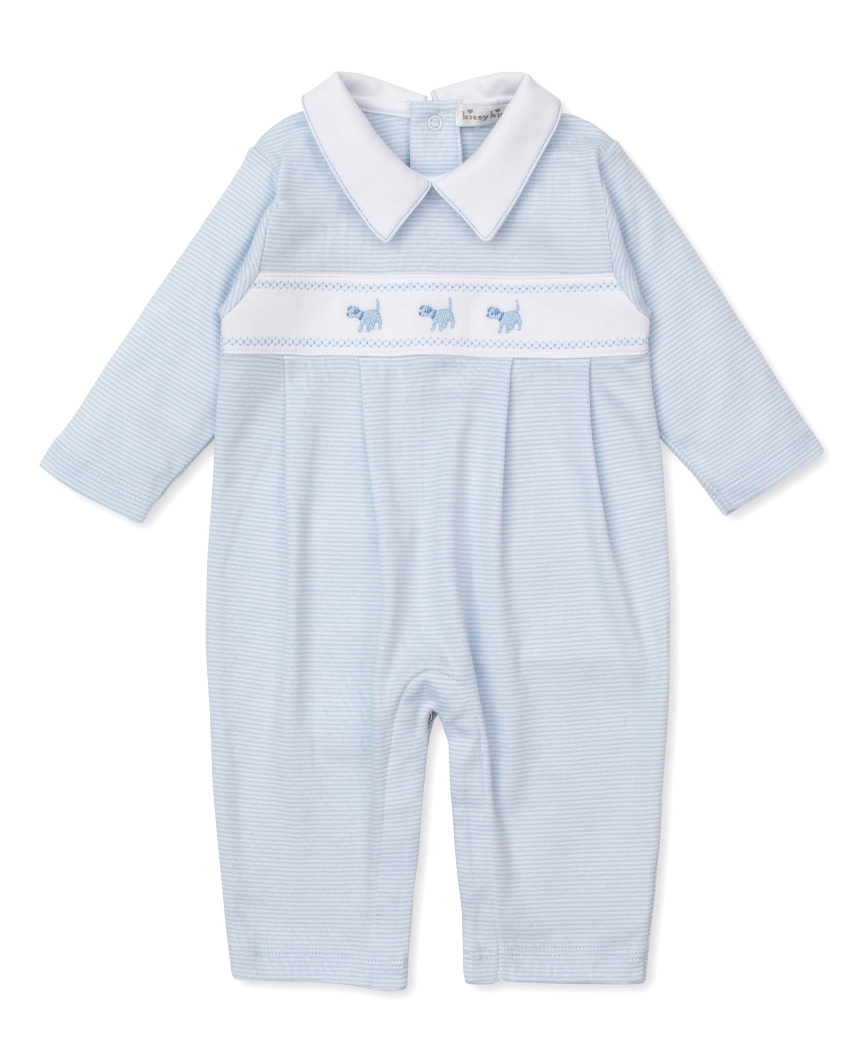 Classic Treasures FA25 Blue Stripe Playsuit - Kissy Kissy