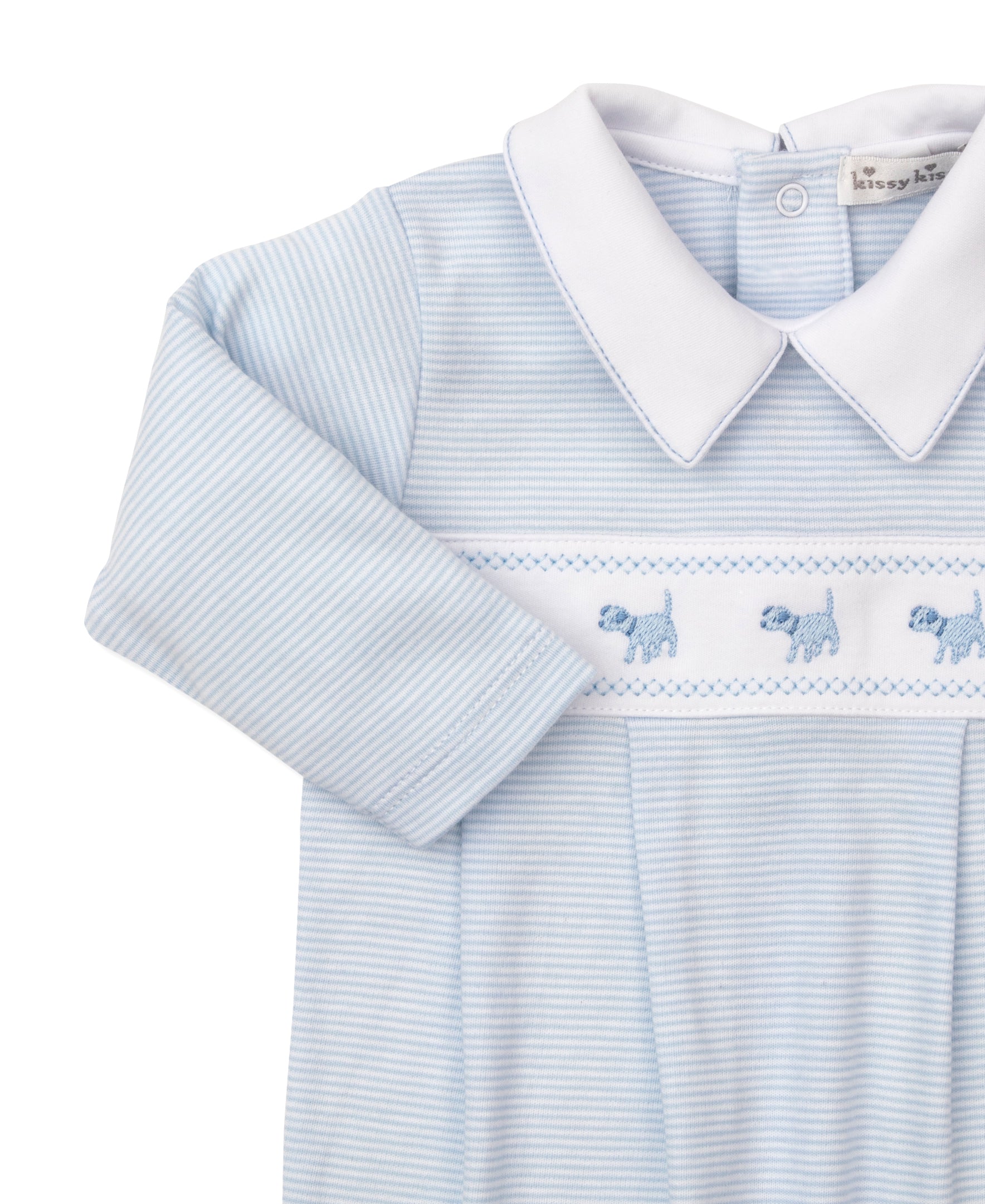 Classic Treasures FA25 Blue Stripe Playsuit - Kissy Kissy