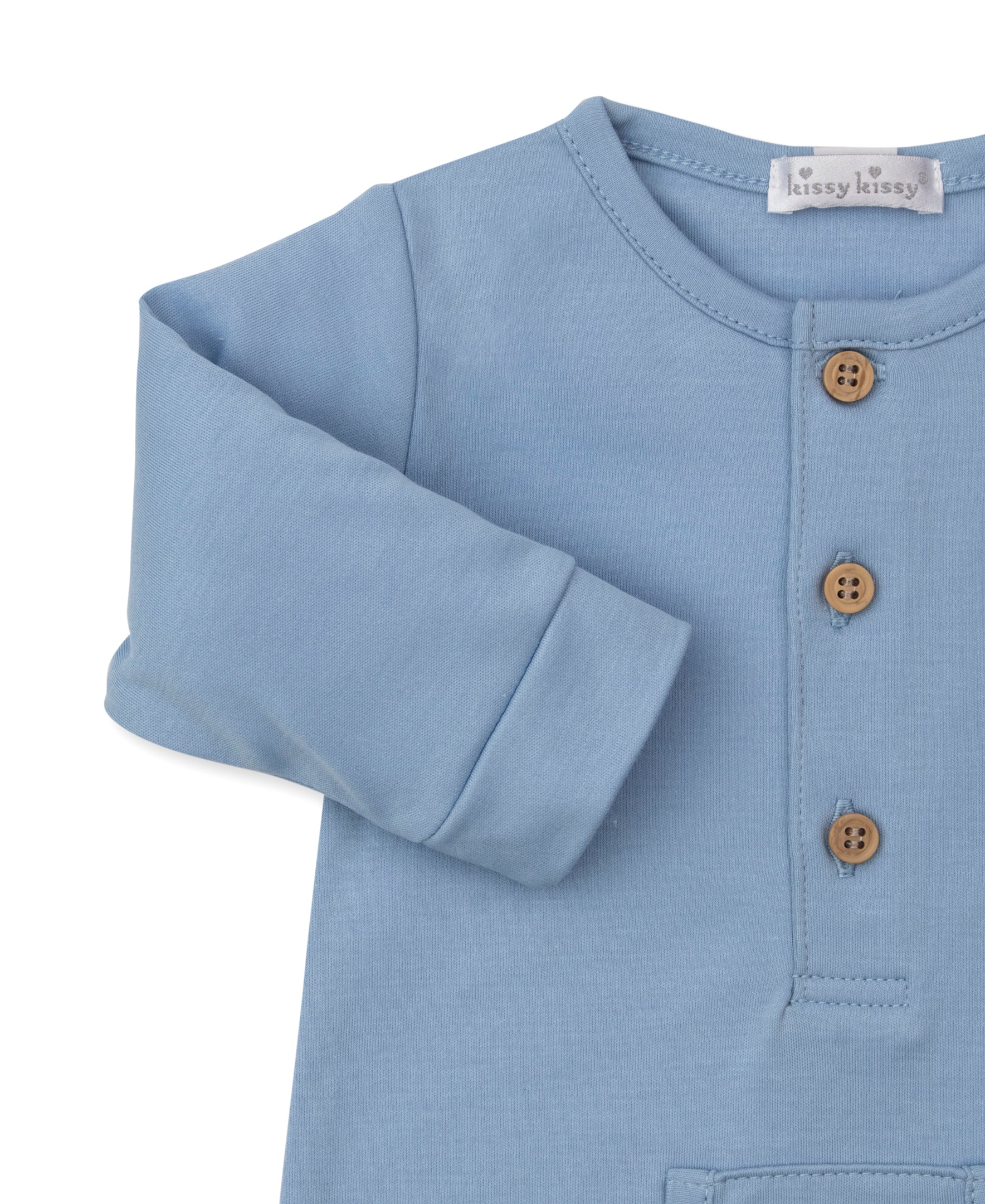 Mighty Lions Blue Playsuit - Kissy Kissy