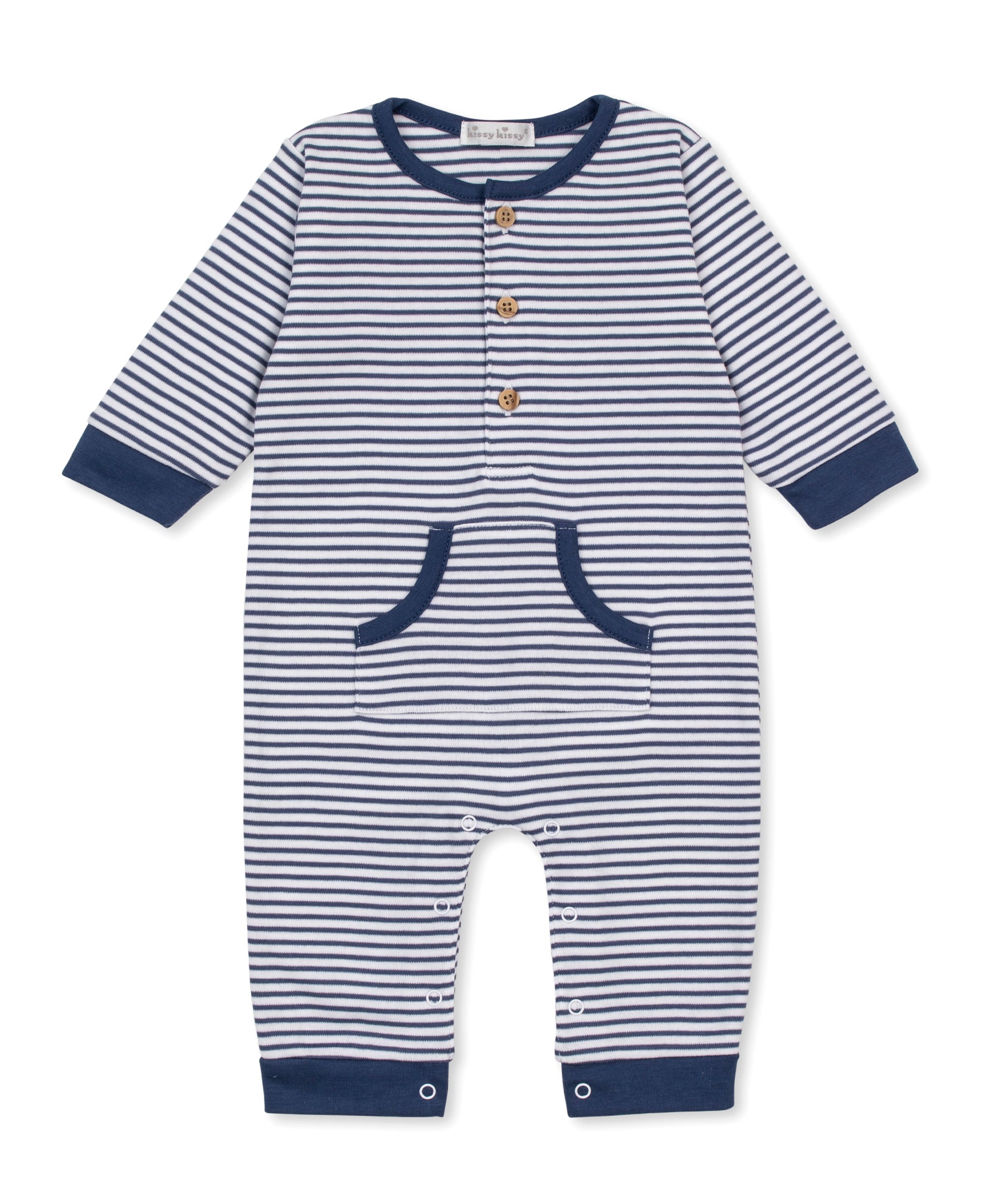 Blue Stripe Playsuit - Kissy Kissy