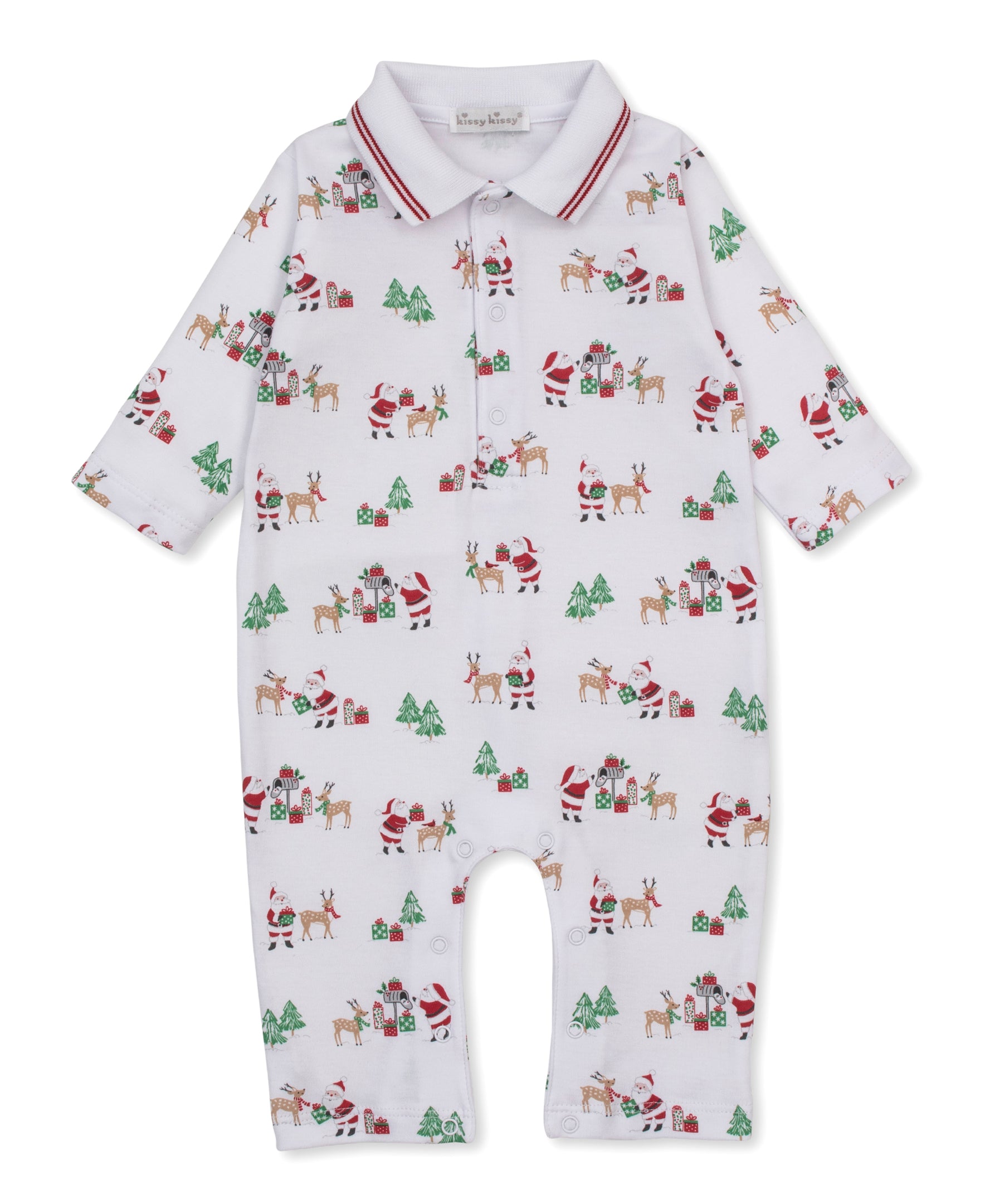 North Pole Reindeer Playsuit w/ Collar