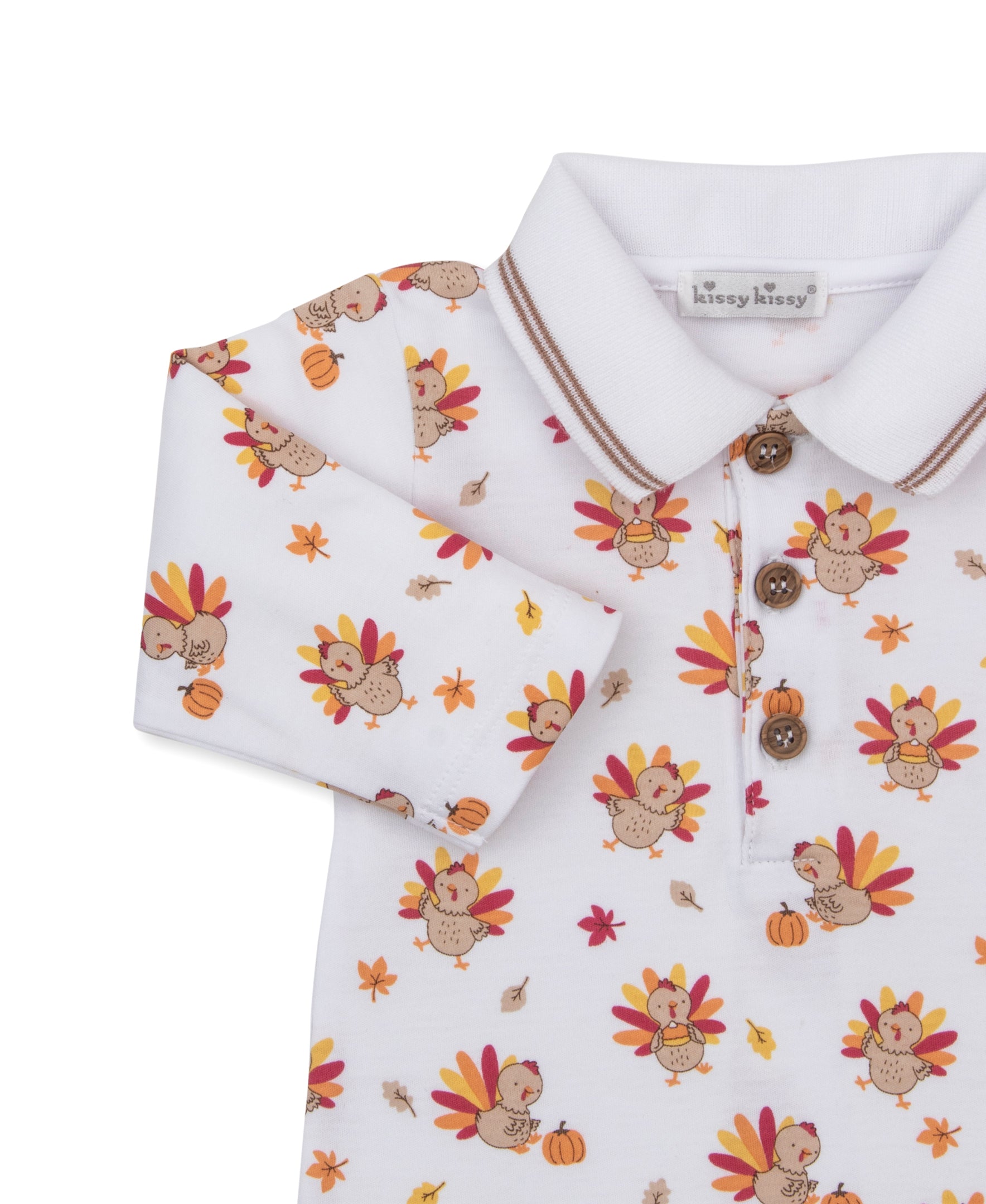 Turkey Talk Playsuit w/ Collar