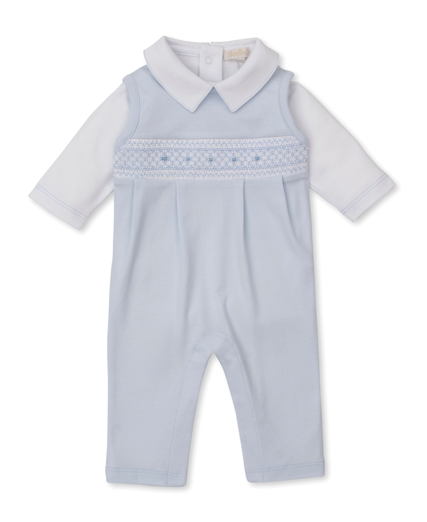 CLB Fall 25 Blue/White Overall Set - Kissy Kissy