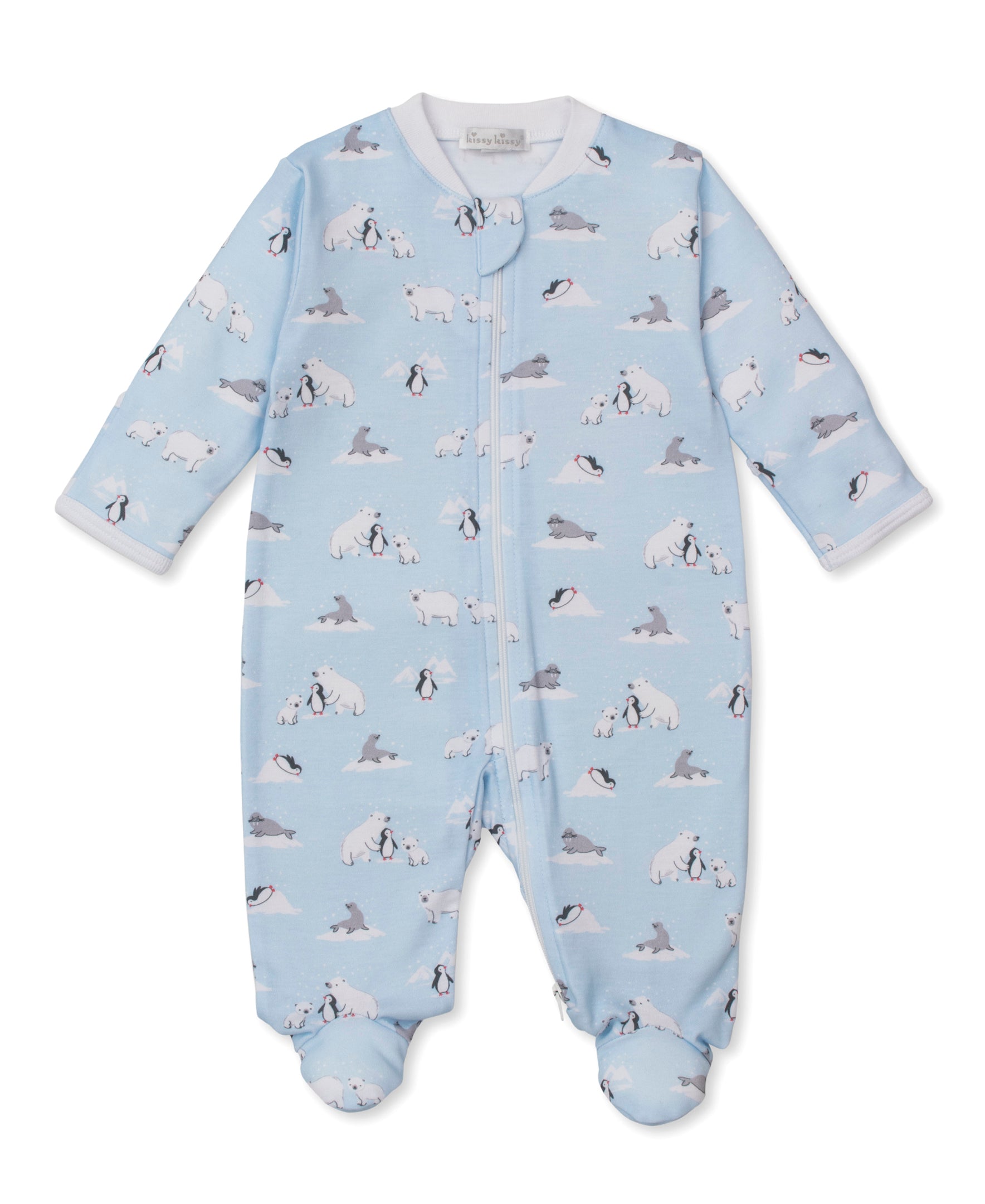 Arctic Awe Zip Footie - Kissy Kissy