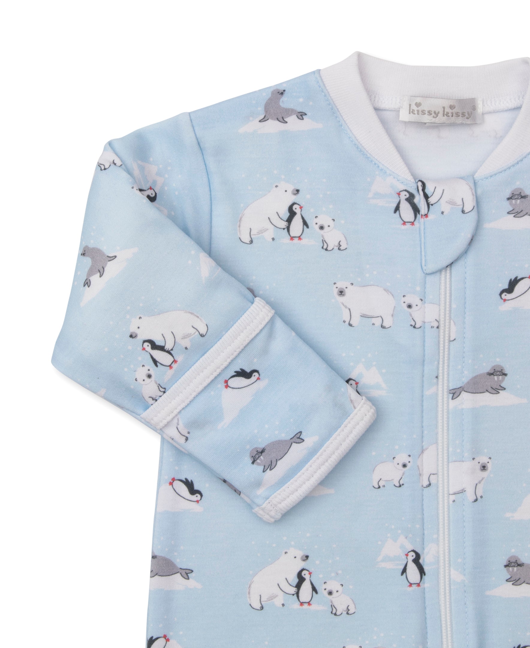 Arctic Awe Zip Footie - Kissy Kissy