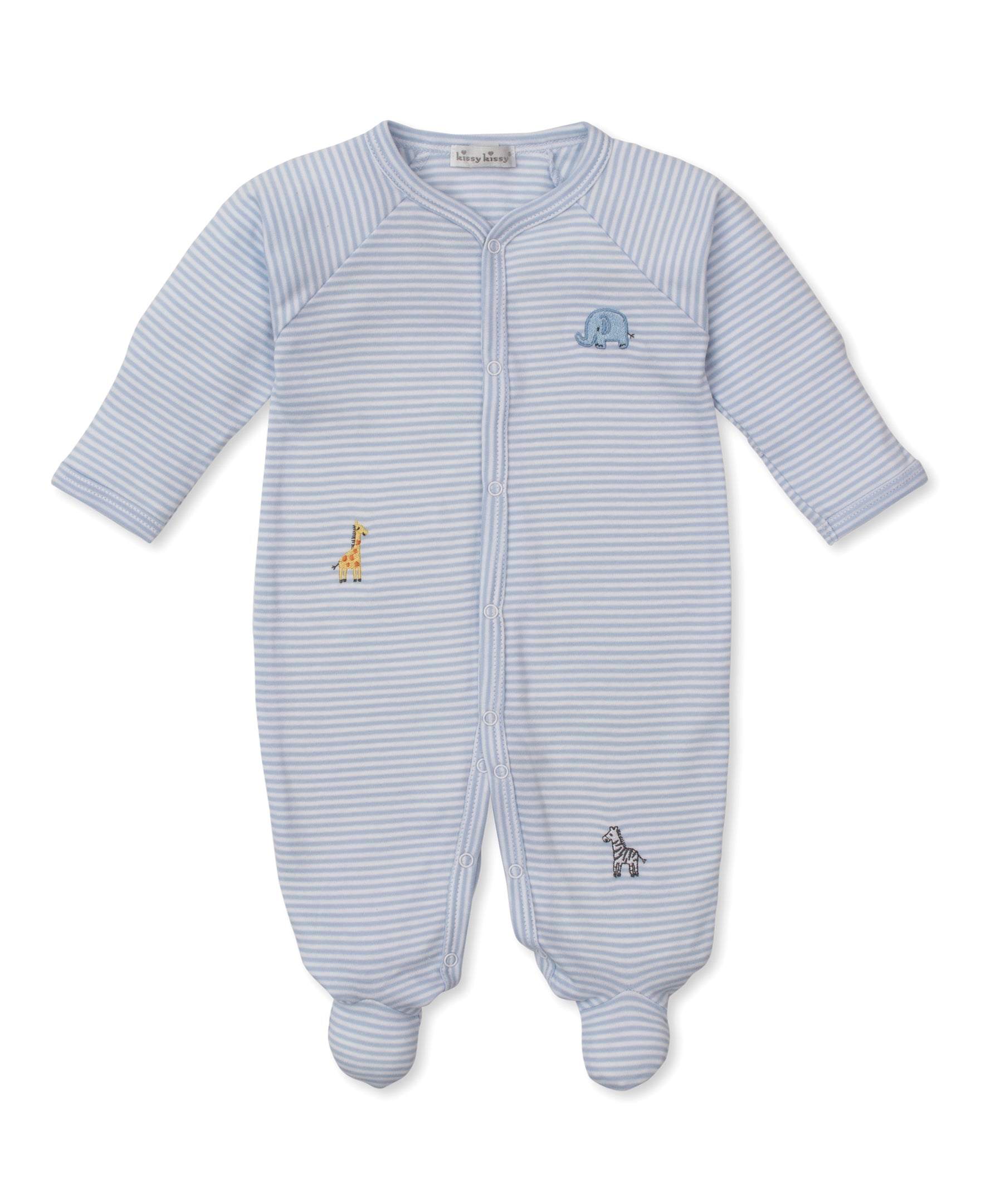 Safari Wild Stripe Footie - Kissy Kissy