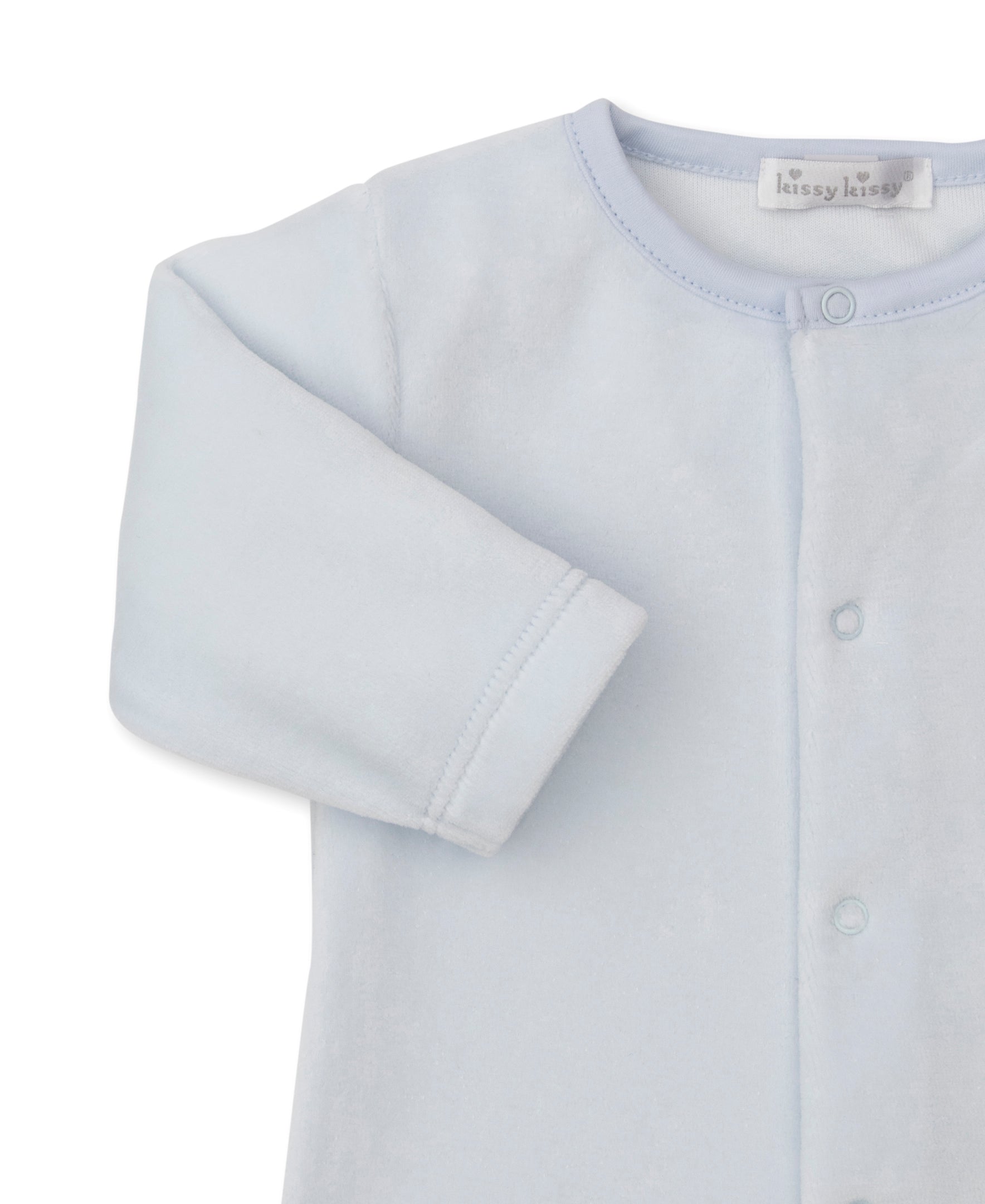 Vintage Toy Treasures Blue Velour Footie - Kissy Kissy