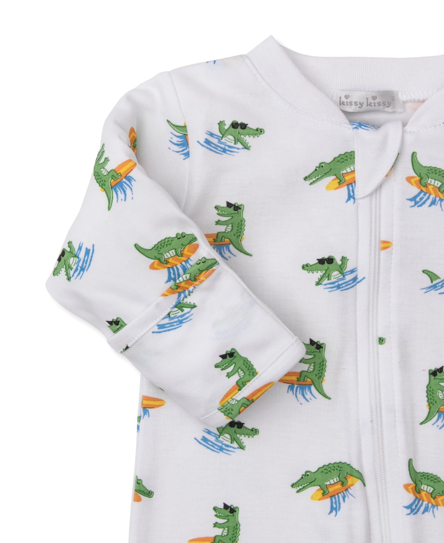 Crocodiles Zip Footie & Hat Set - Kissy Kissy