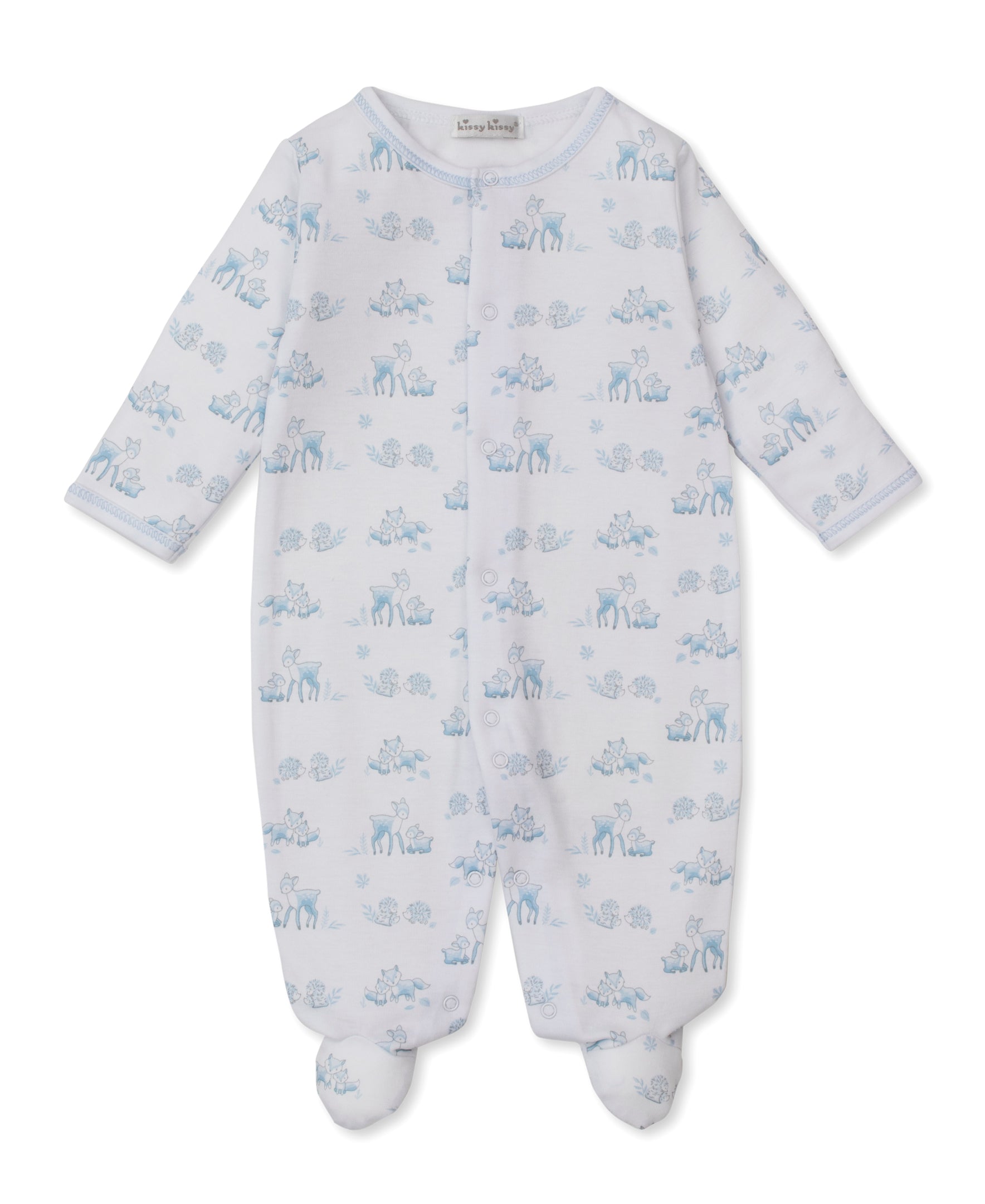 Forest Fanfare Blue Footie - Kissy Kissy