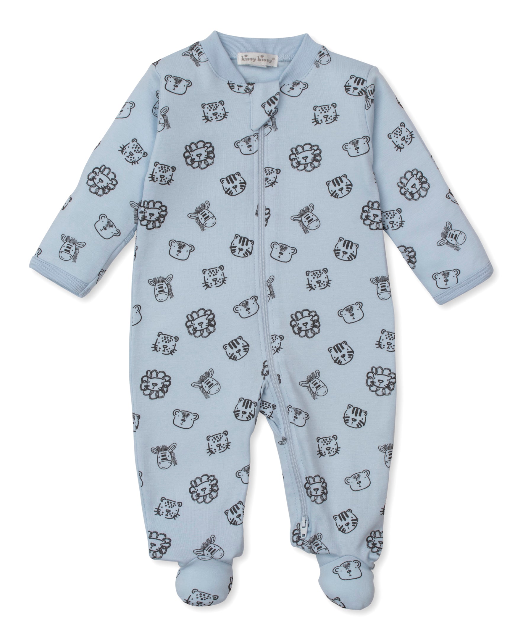 Jungle Jumble Zip Footie - Kissy Kissy