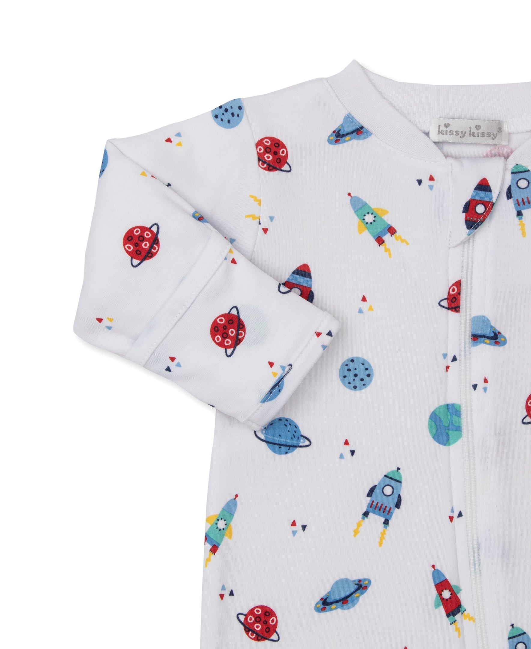 Space Dreams Zip Footie - Kissy Kissy