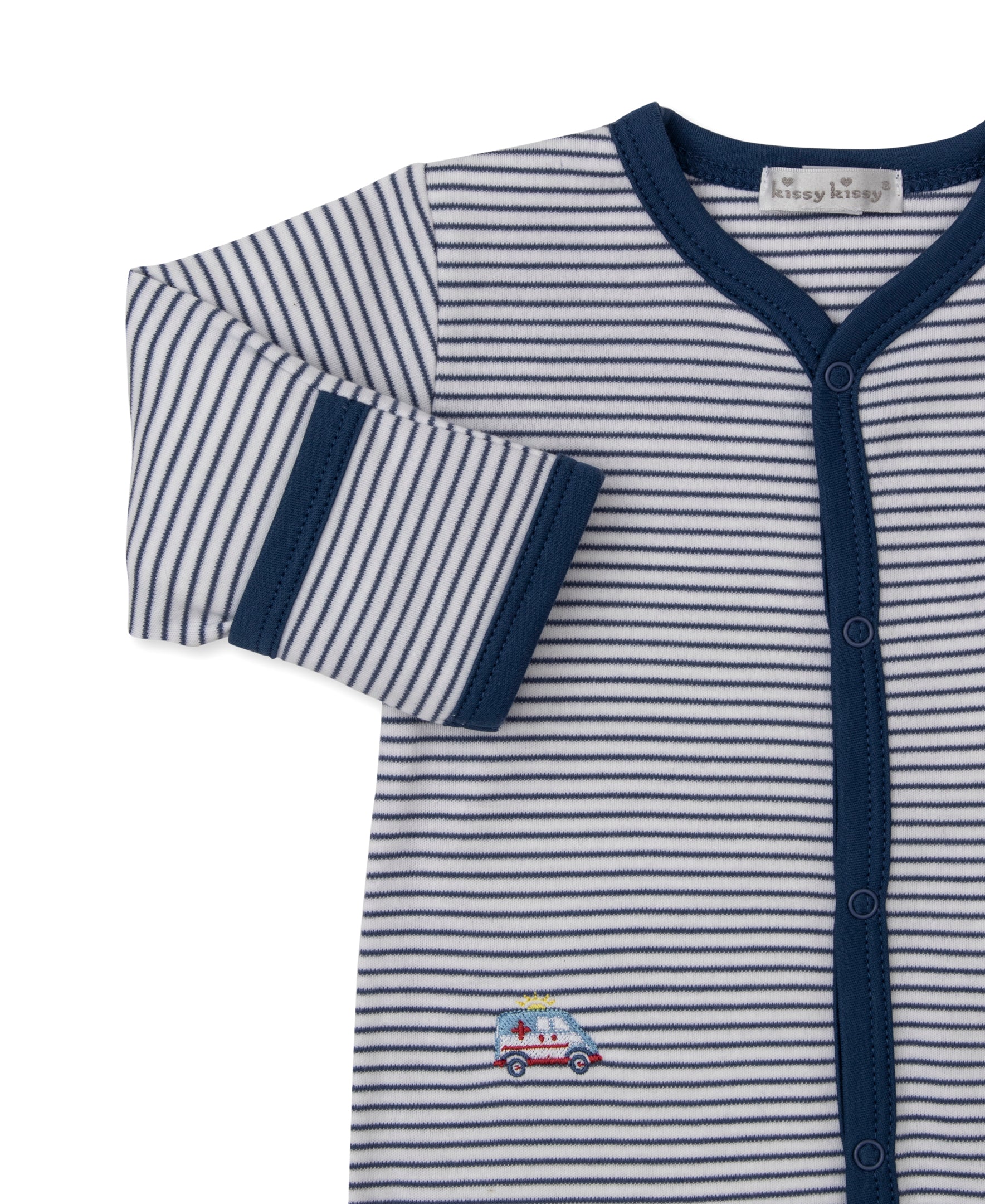 Rescue Raid Stripe Footie - Kissy Kissy
