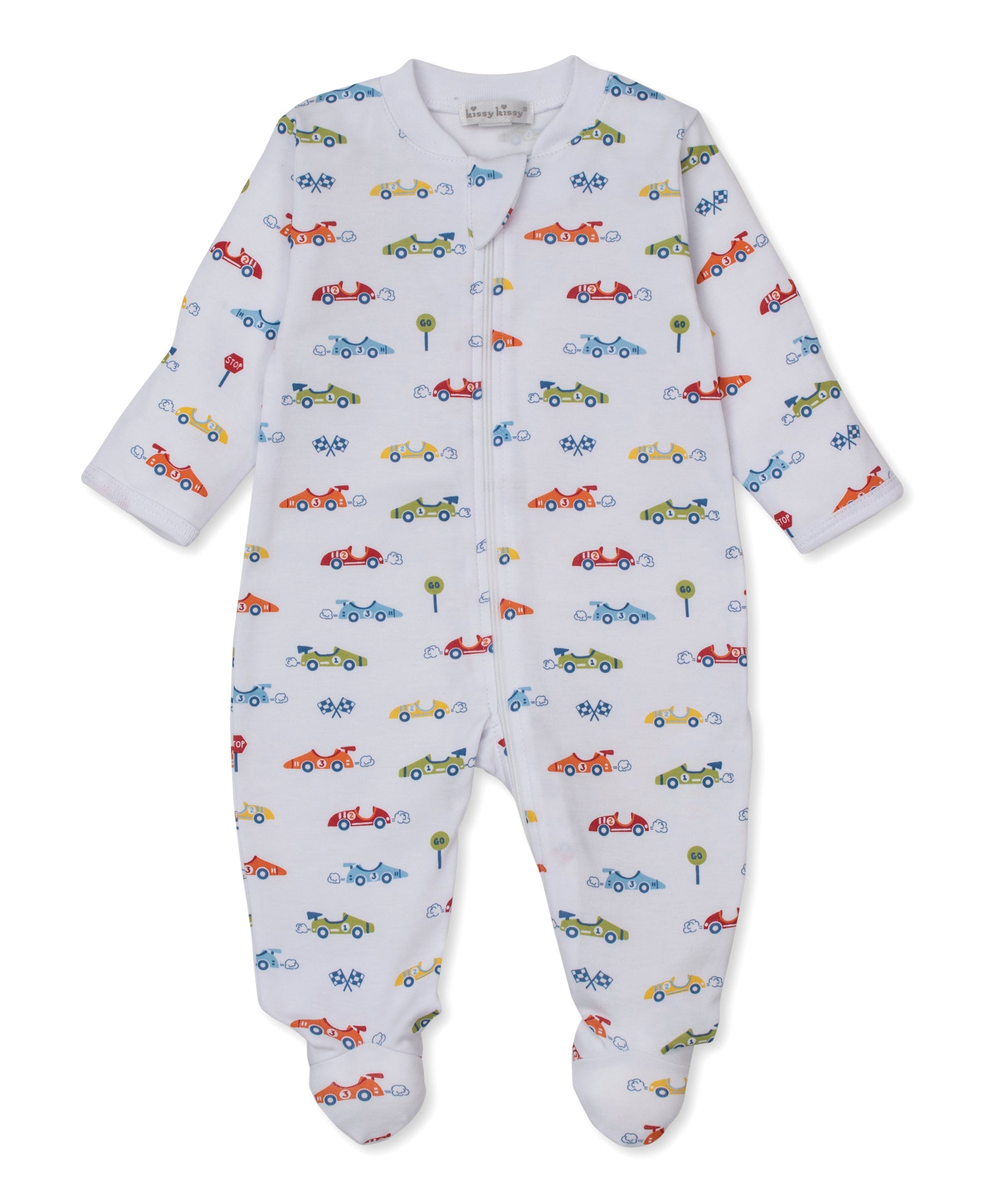 Sizzling Speedway Zip Footie - Kissy Kissy
