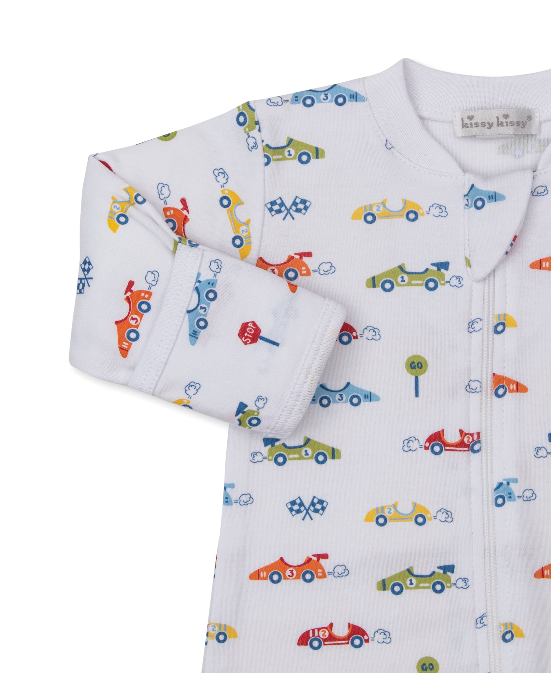 Sizzling Speedway Zip Footie - Kissy Kissy