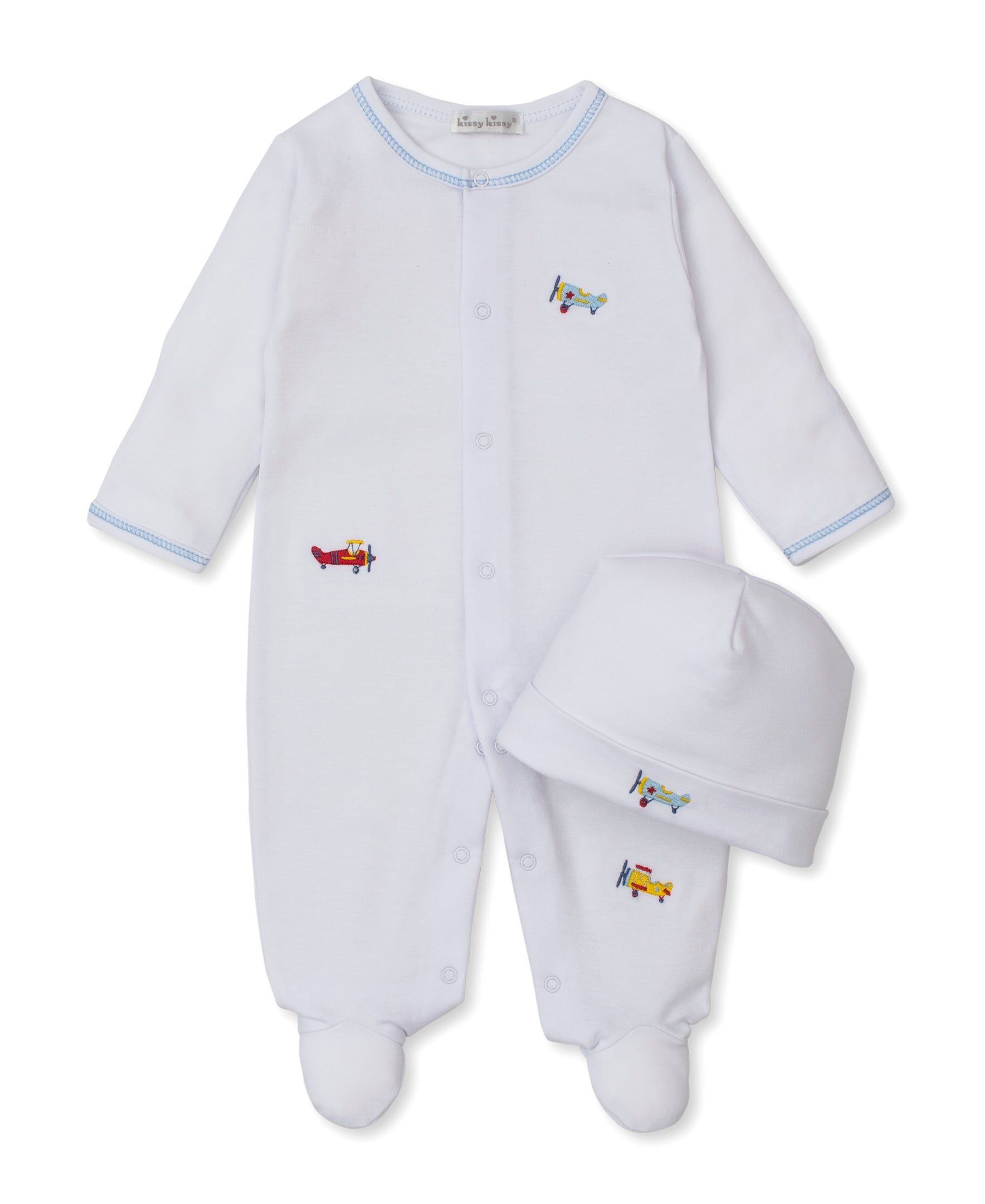 Let's Fly Away Footie & Hat Set