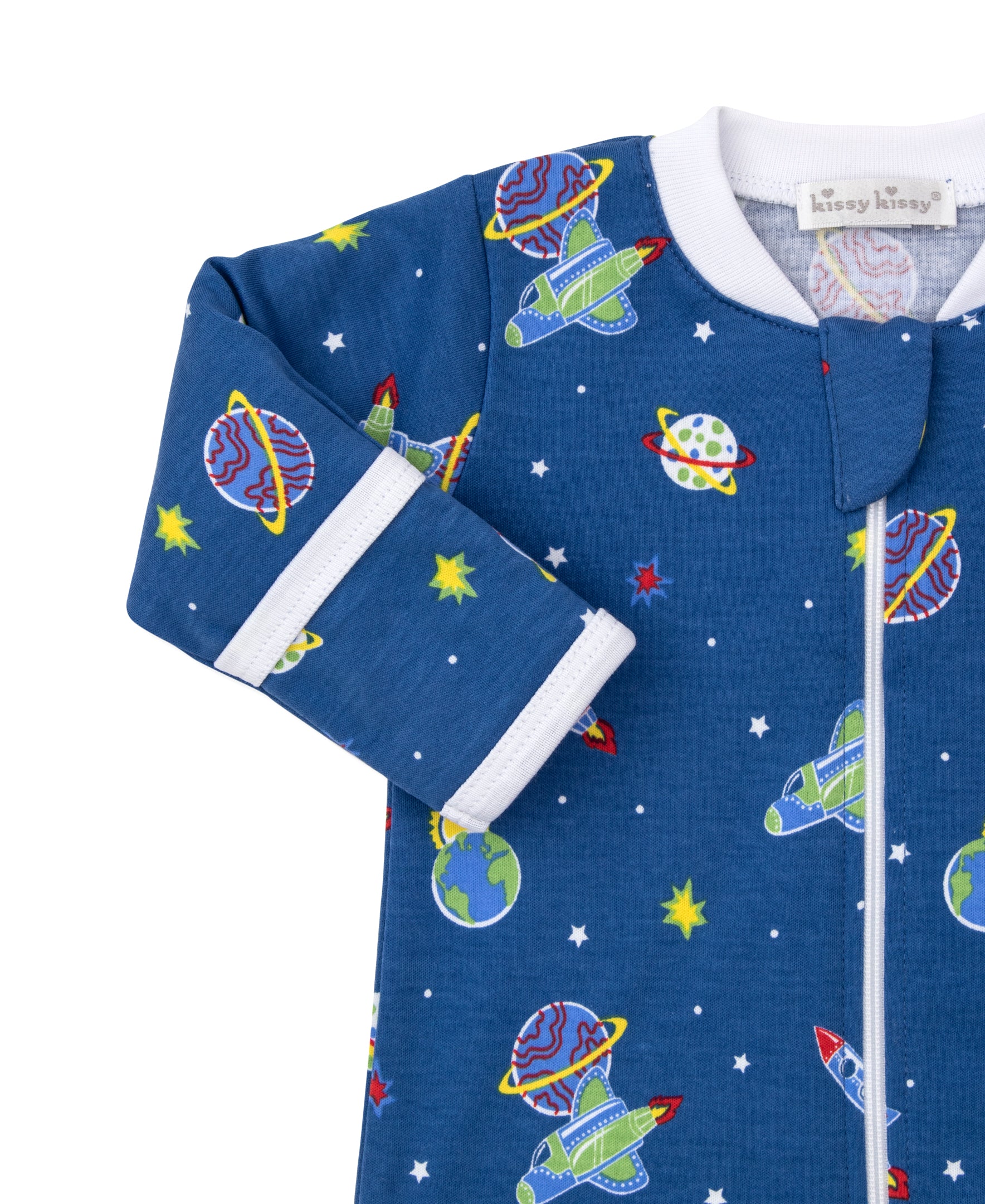 Space Mission Zip Footie & Hat Set - Kissy Kissy