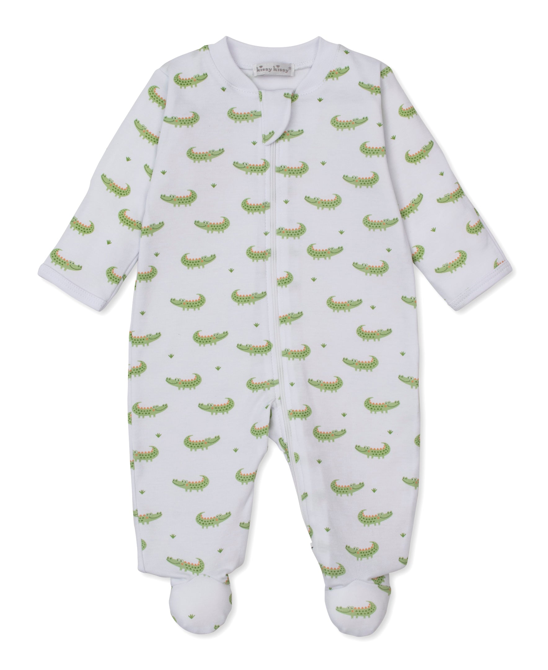 Crocodile Camp Zip Footie - Kissy Kissy