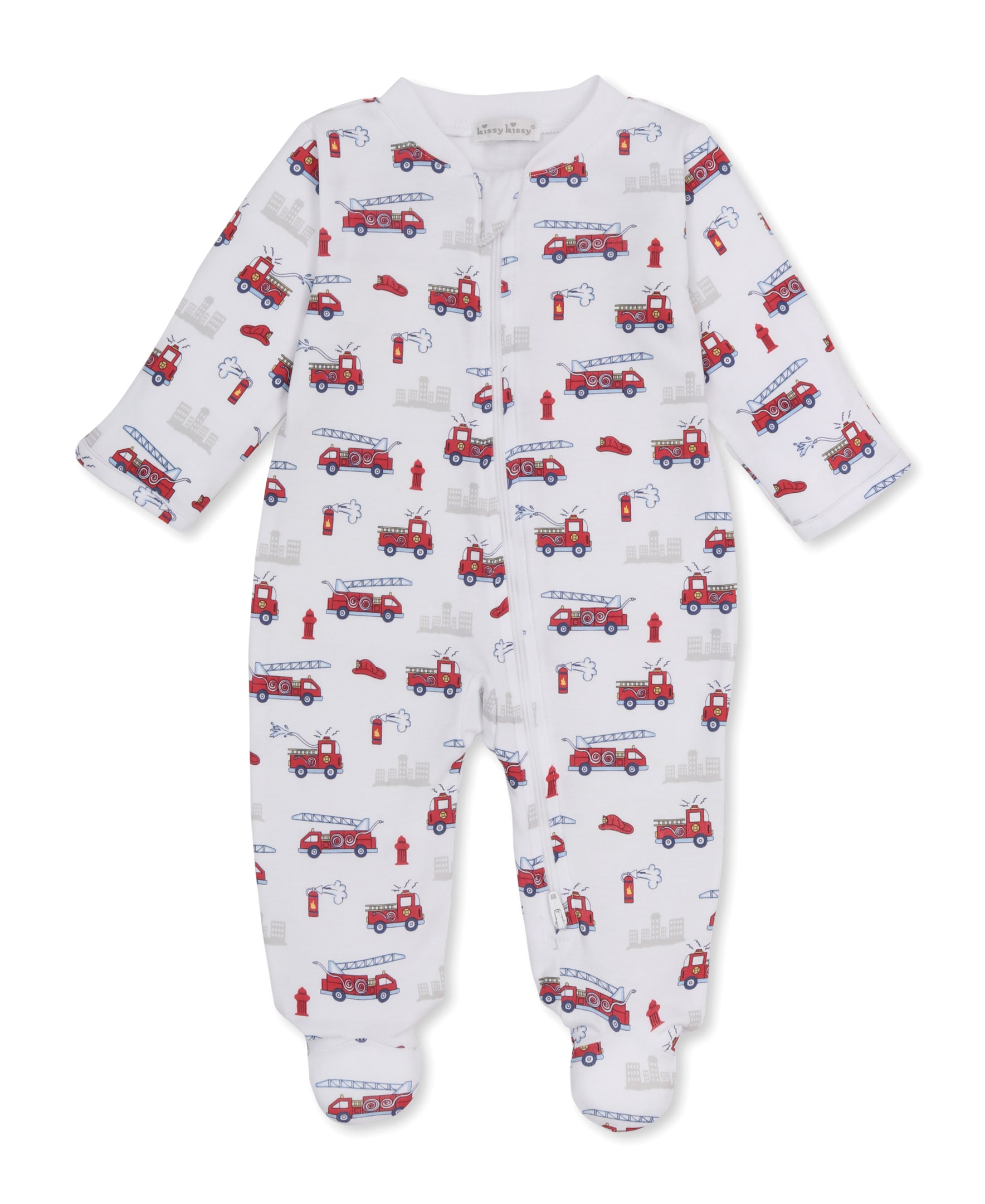 Fire Rescue Racers Zip Footie