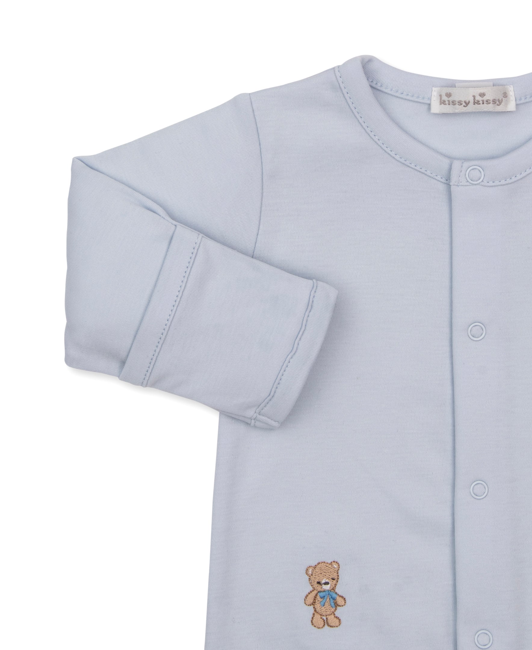 Teddy Bear Club Blue Footie - Kissy Kissy