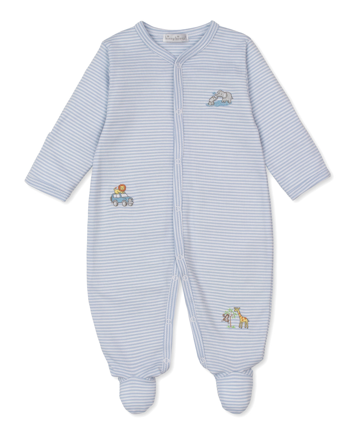 Jungle Safari Stripe Footie - Kissy Kissy