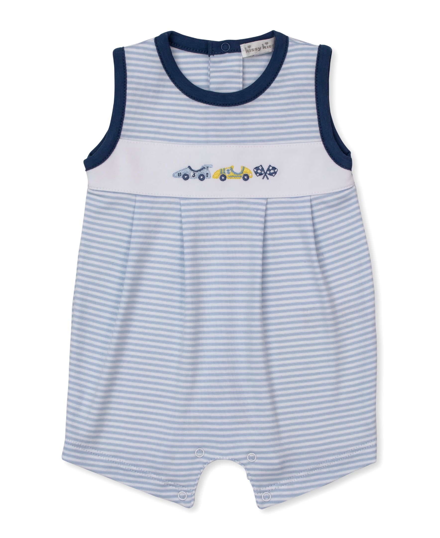Sizzling Speedway Sleeveless Stripe Playsuit - Kissy Kissy