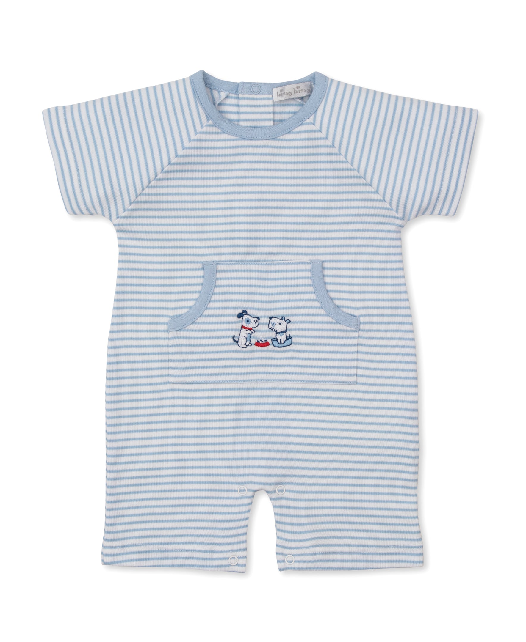 Puppy Patch Short Stripe Playsuit