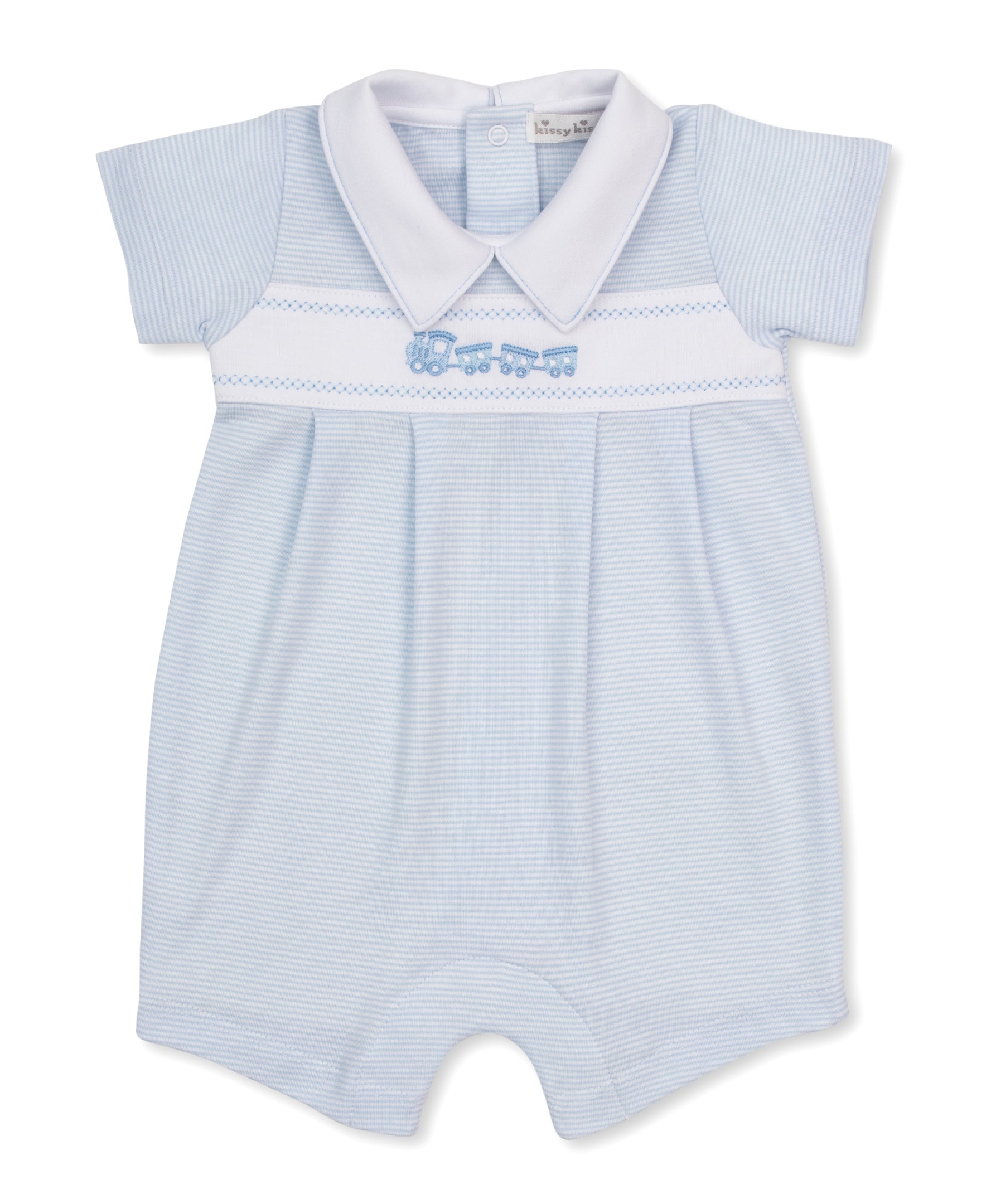 Classic Treasures FA26 Blue Stripe Short Playsuit