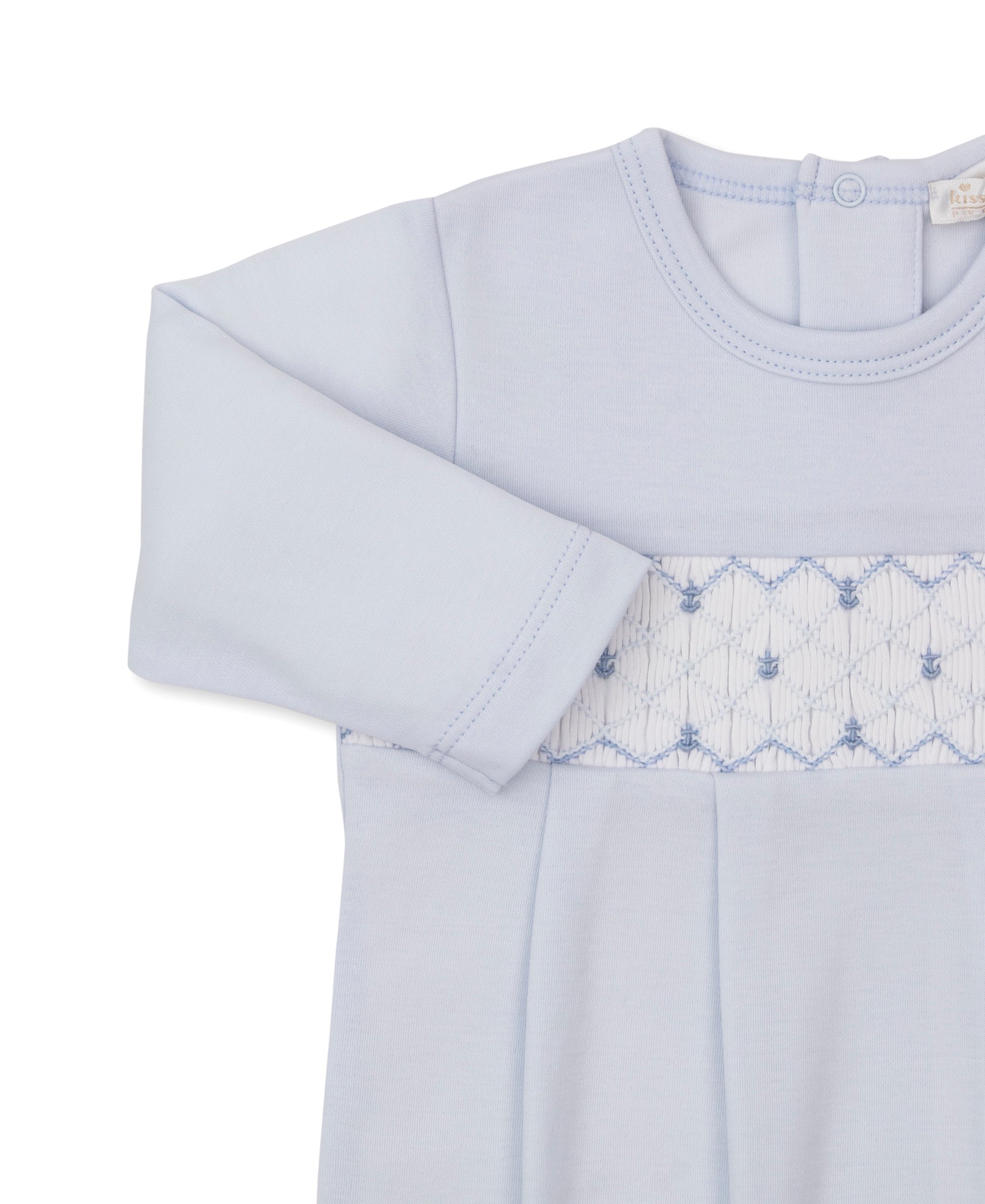CLB Summer Anchors 26 Blue Hand Smocked Sack - Kissy Kissy