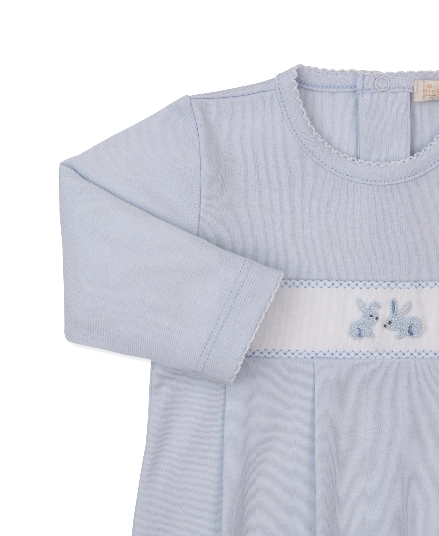 Premier Springtime Bunny Fun Blue Hand Emb. Sack Gown - Kissy Kissy