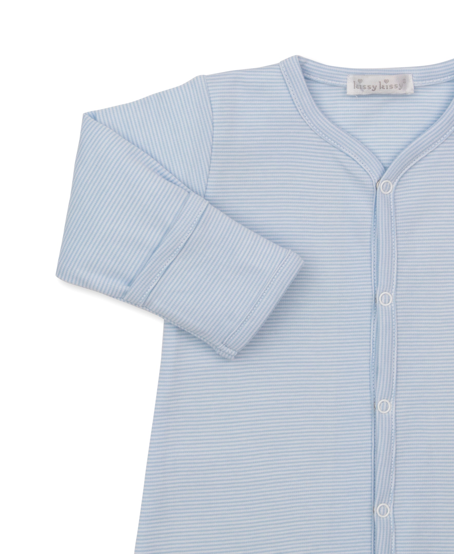 Gingham Rockers Blue Stripe Convertible Gown