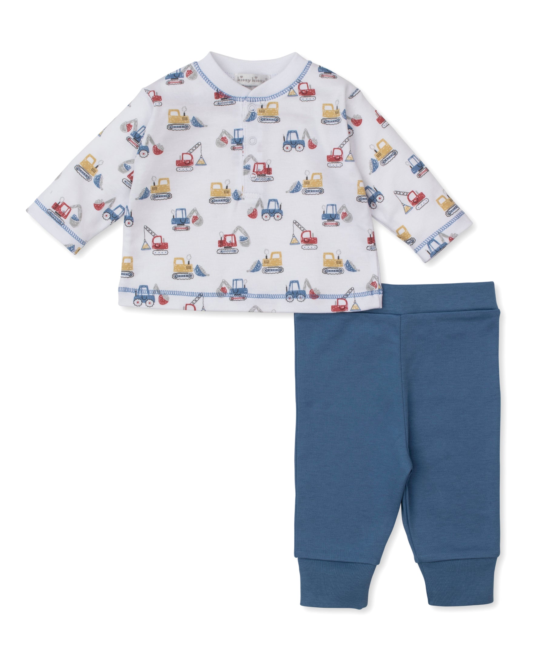 Construction Diggers Pant Set - Kissy Kissy