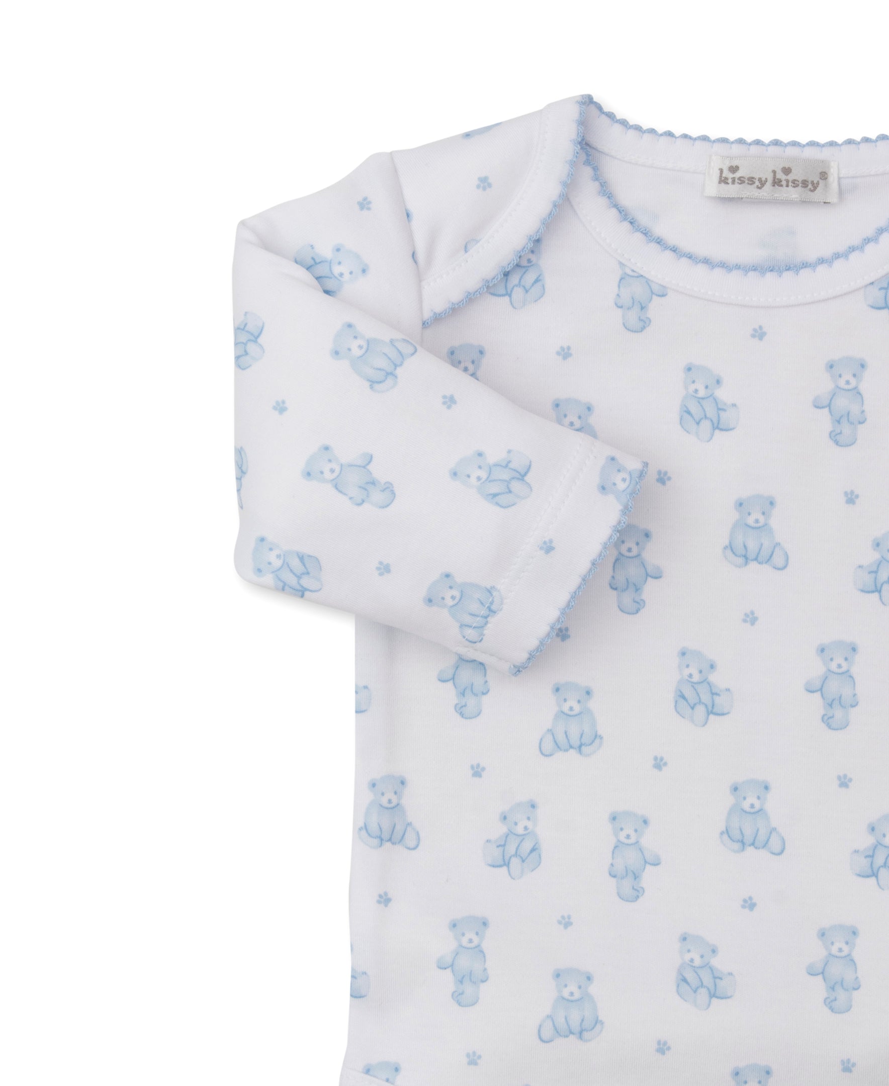 Teddy Bear Time Blue Footed Pant Set - Kissy Kissy