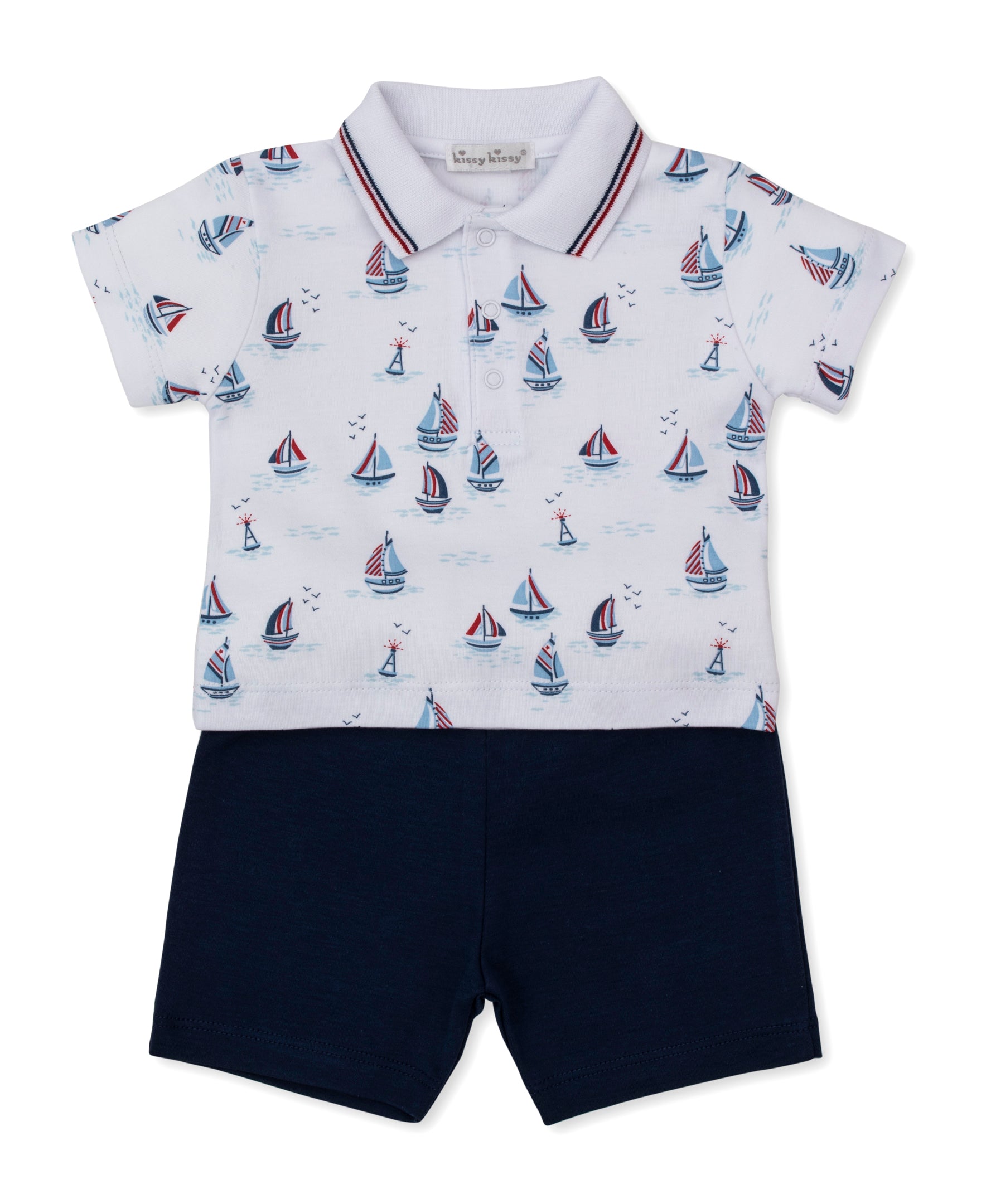 Red, White, & Blue Regatta Bermuda Set - Kissy Kissy