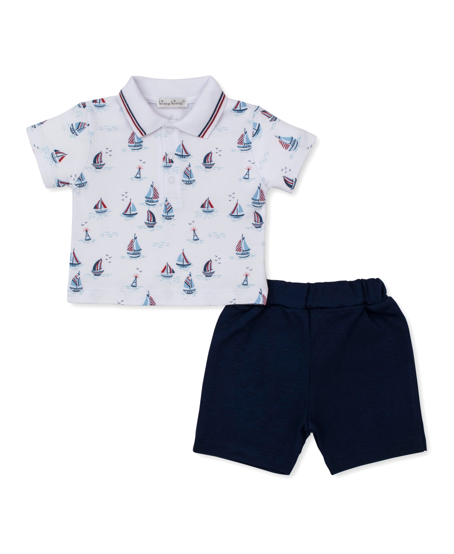 Red, White, & Blue Regatta Bermuda Set - Kissy Kissy