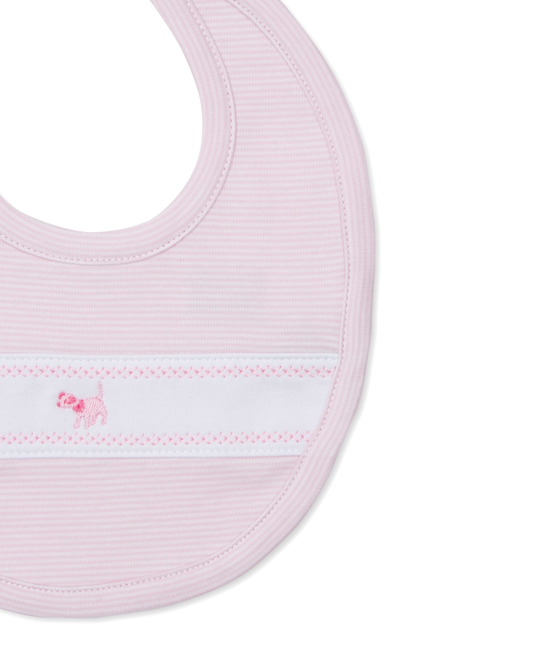 Classic Treasures FA25 Pink Stripe Bib - Kissy Kissy